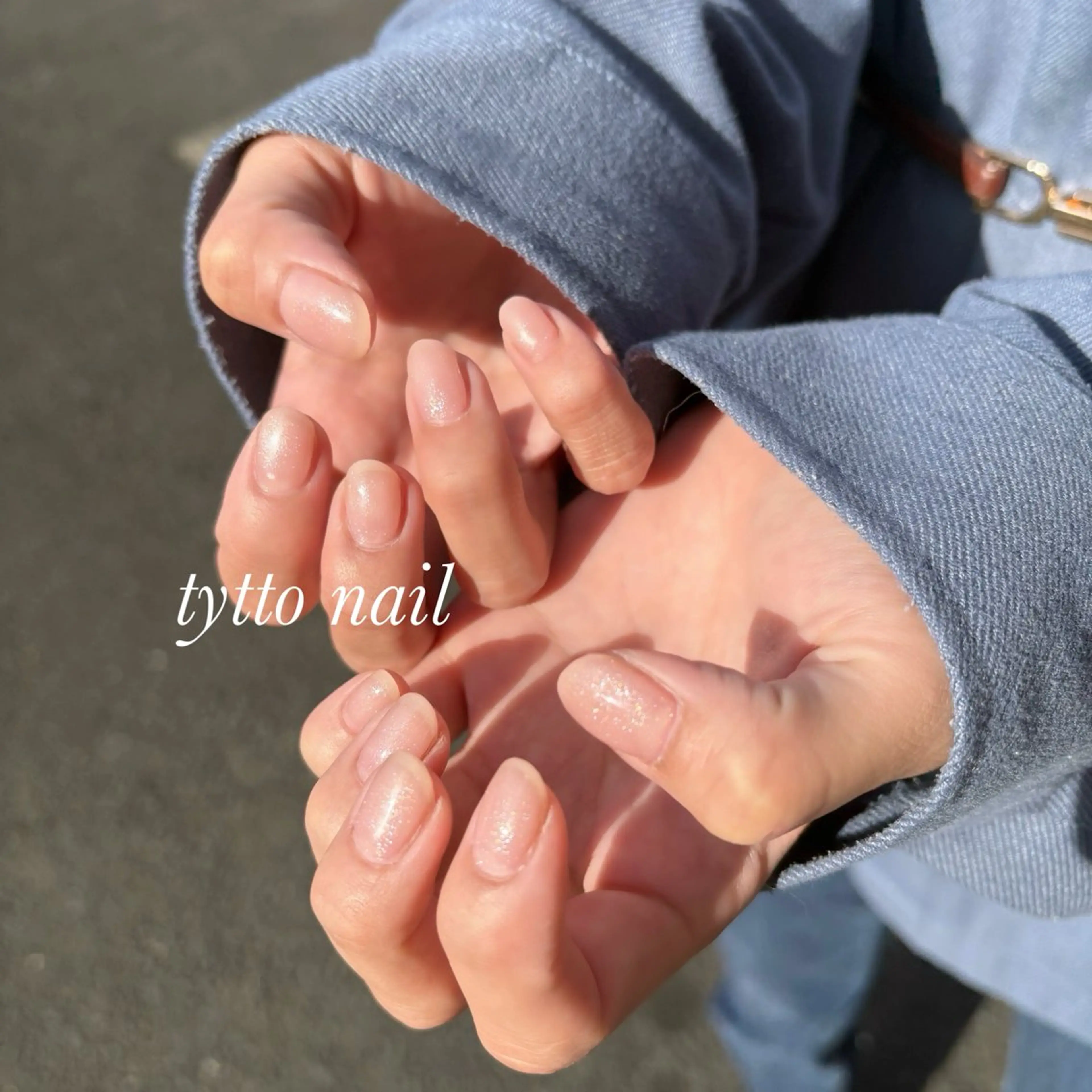 ネイル キラキラネイル ラメ(グリッター) オフィスネイル ワンカラーネイル ピンク ハンドネイル tytto nail ❤︎‪‪eri‪‪のネイルデザイン