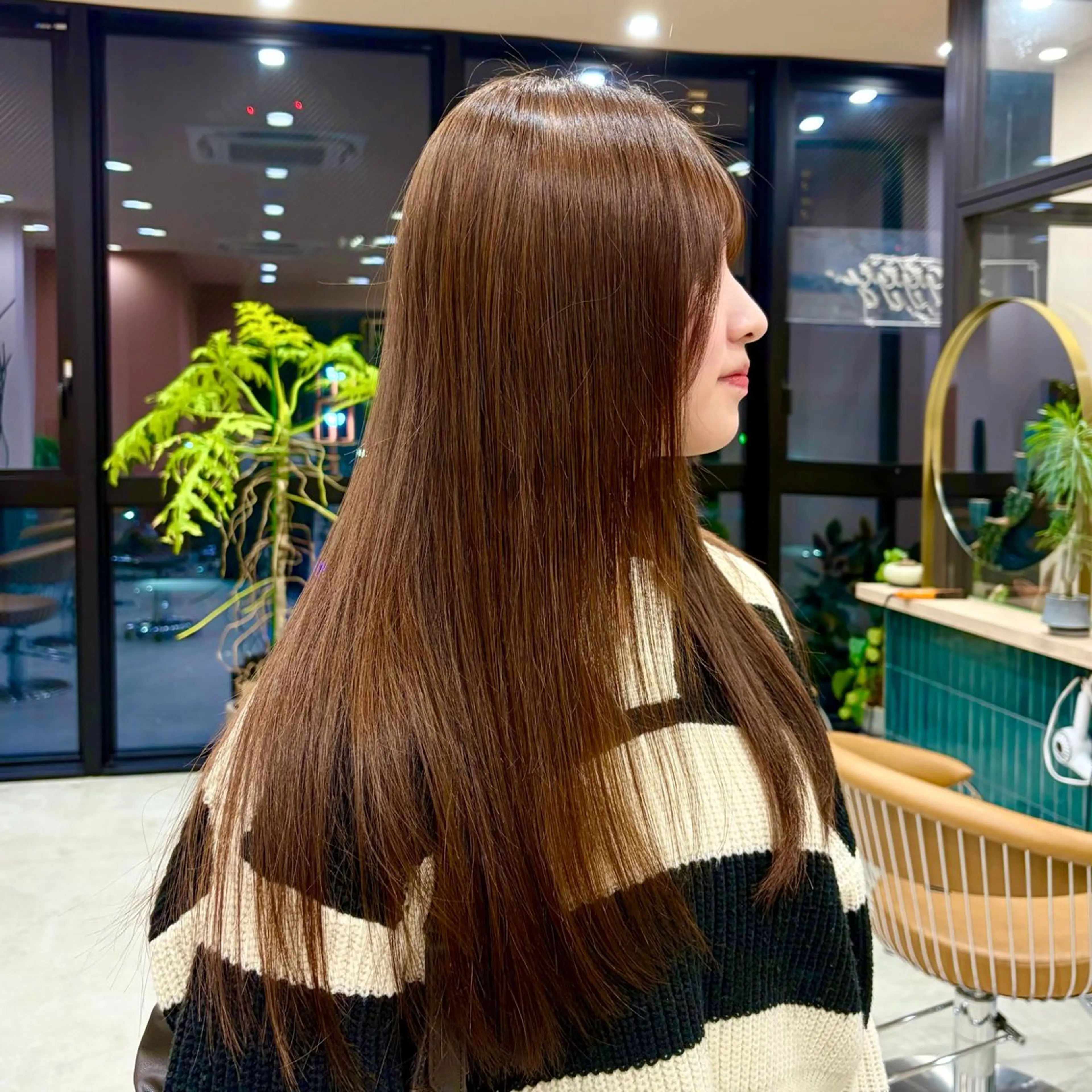 ロング ヘアカラー 透明感カラー 🌱多田 望花のヘアスタイル