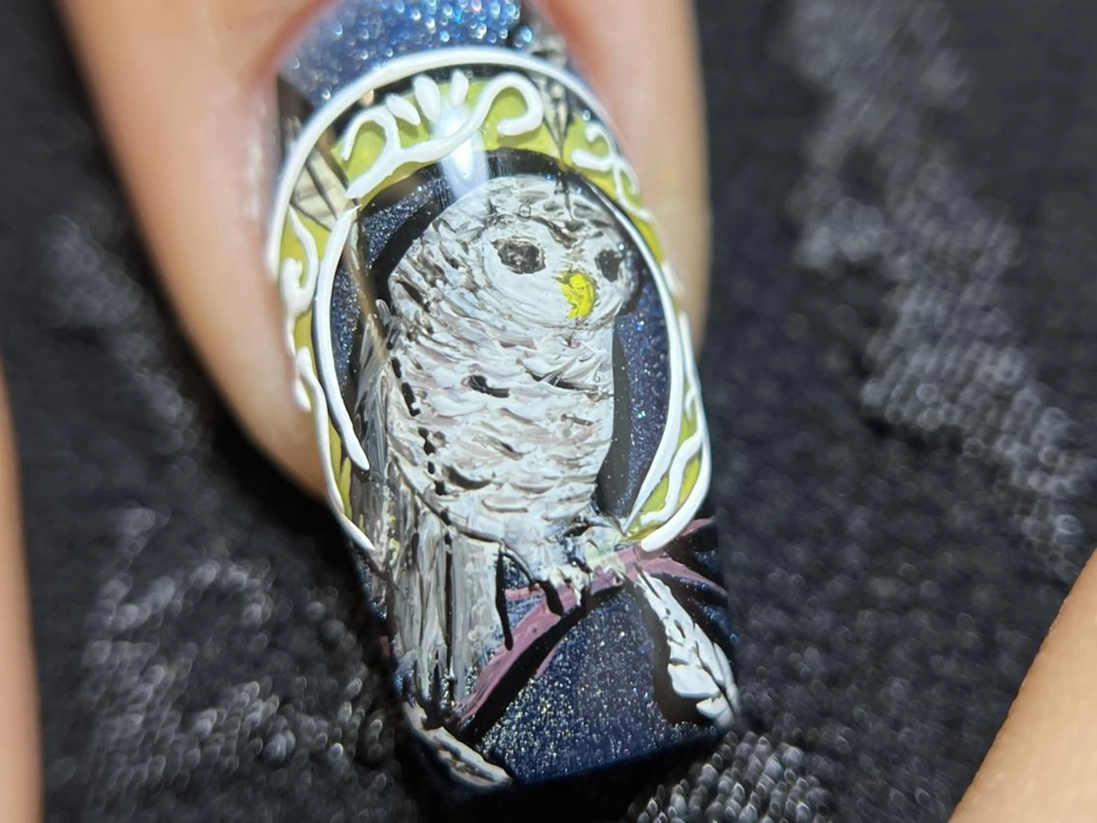 メンズ ネイル アートネイル フレンチネイル ジェルネイル キラキラネイル パラジェル Bloom スカルプ専門店のネイルデザイン