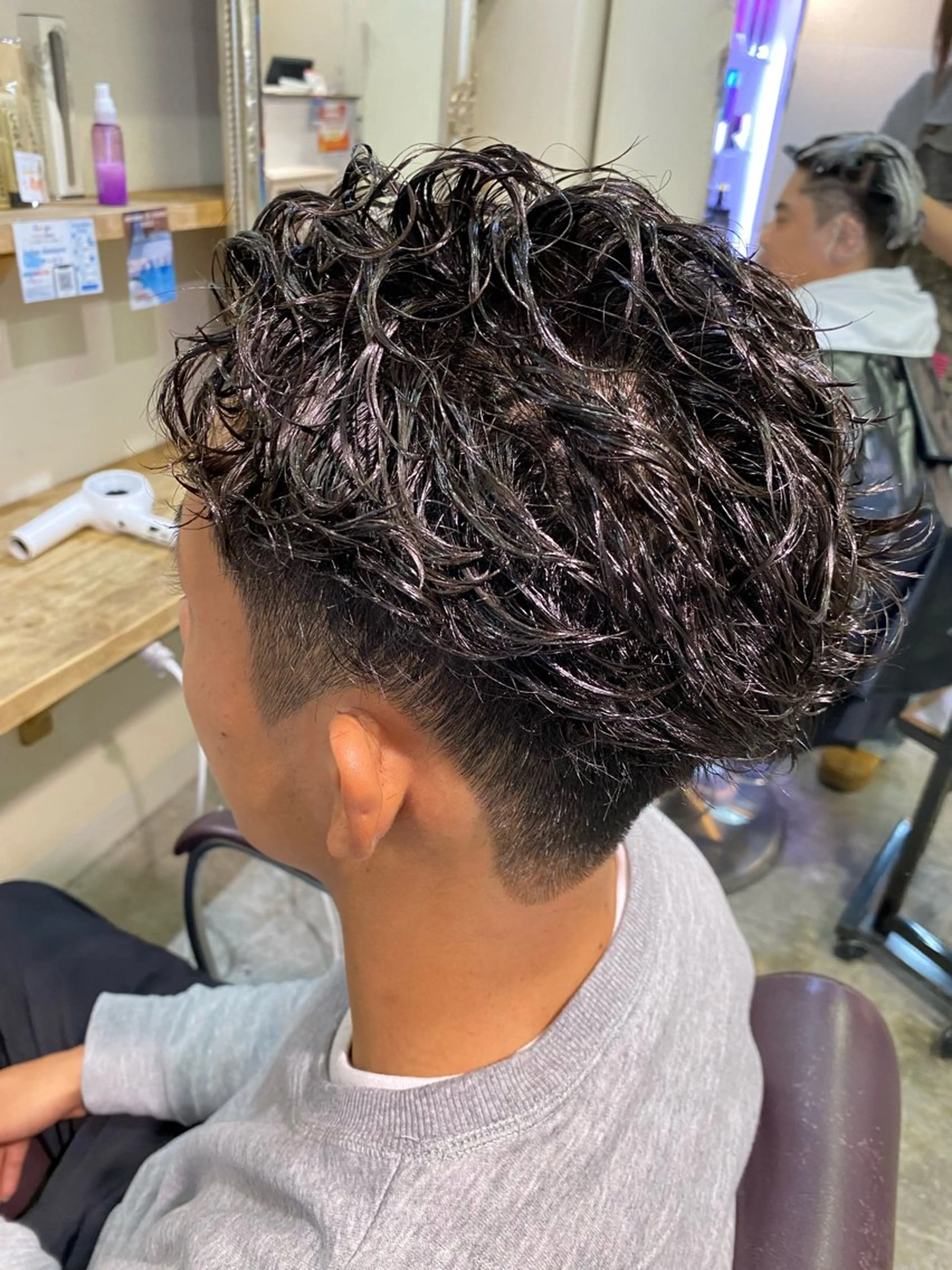 パーマ メンズ メンズパーマ パーマ特化/フェザー パーマシャドウ/真生のヘアスタイル