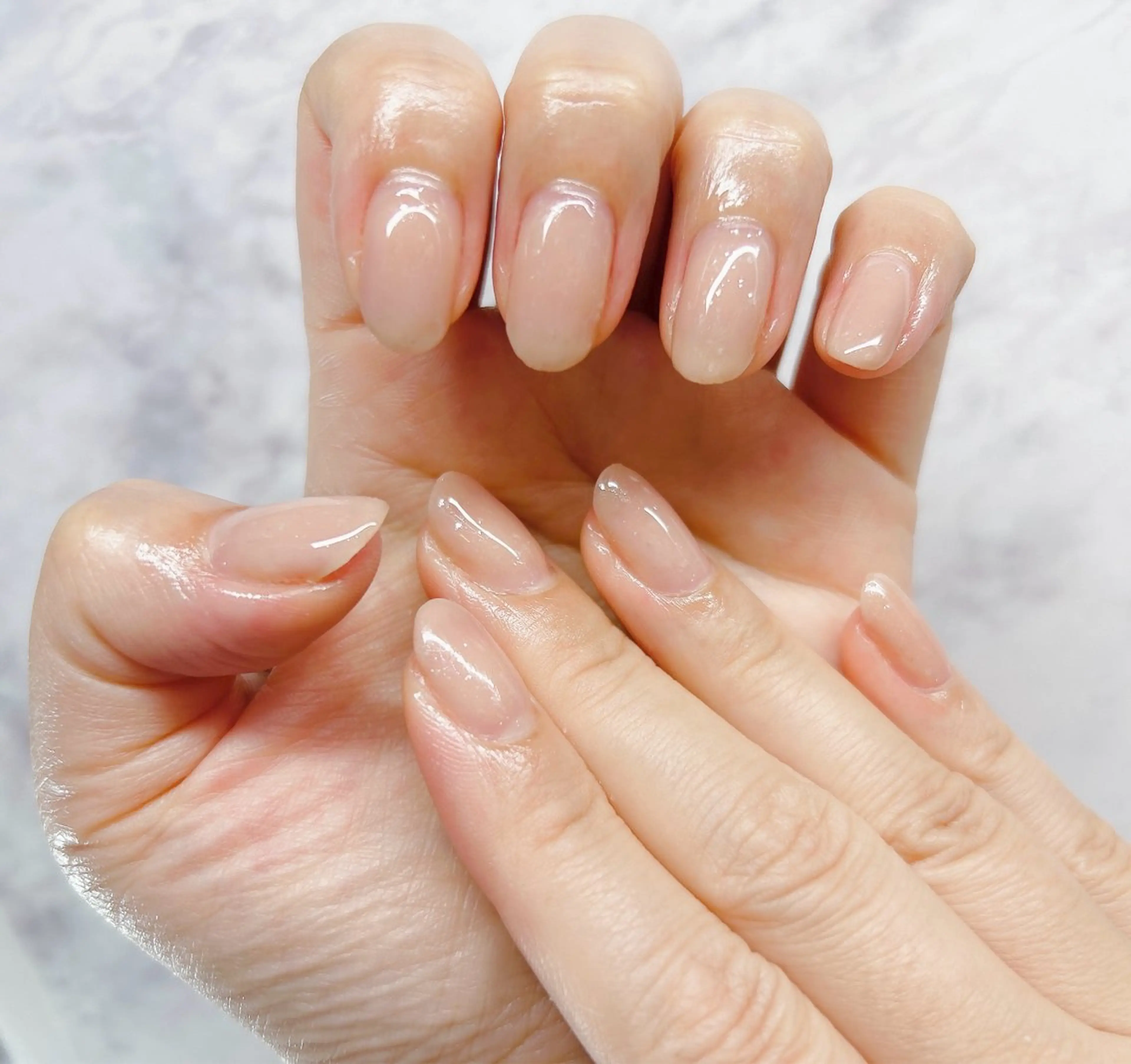 ネイル ラメ(グリッター) オフィスネイル ワンカラーネイル シンプルネイル MYu Beauty Salon YURIのネイルデザイン