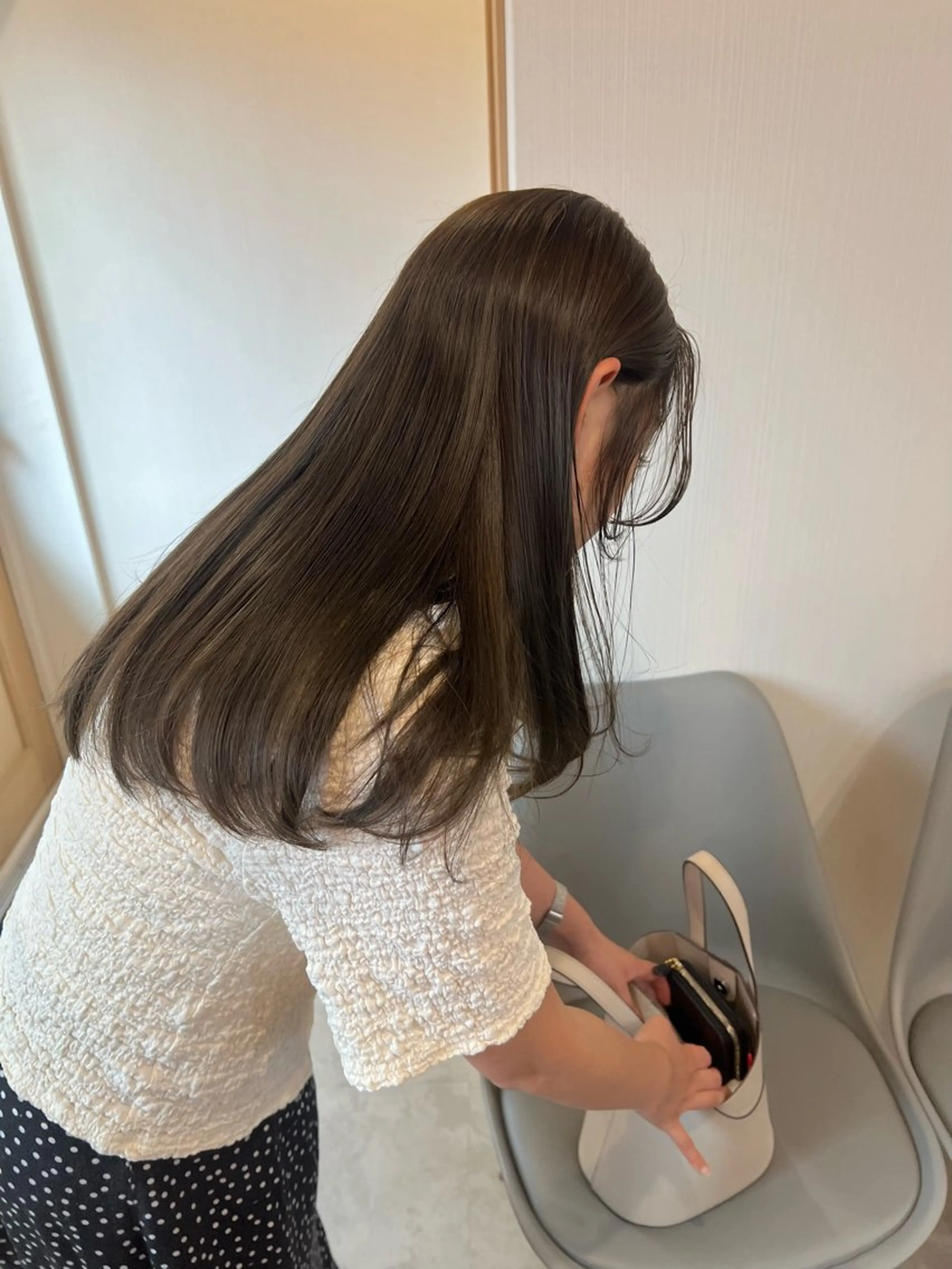 セミロング カラー カット ヘアカラー トリートメント トレンドと似合わせ/ マンツーマン/西上楓のヘアスタイル
