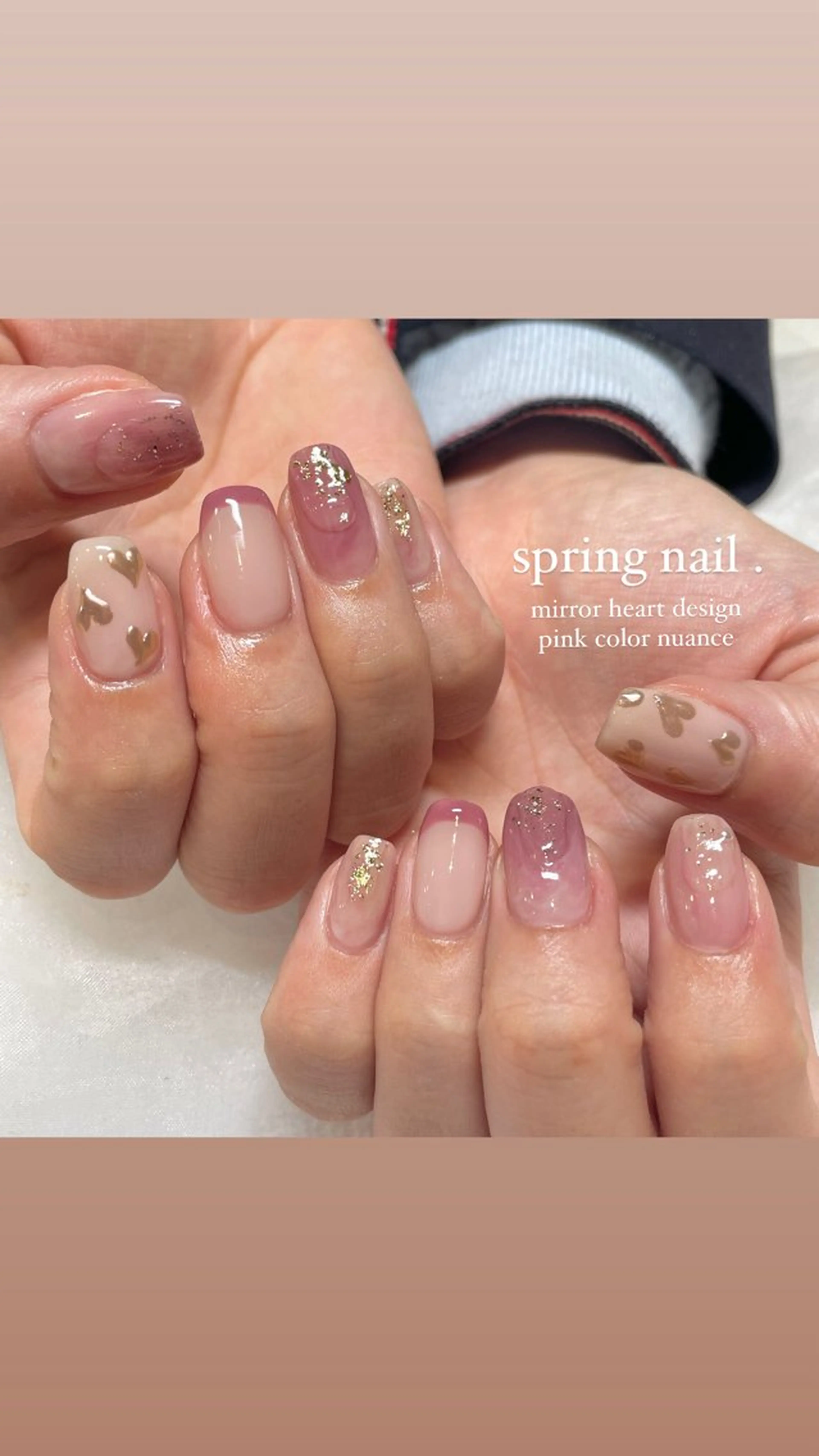 ネイル ハンドネイル 淡色ネイル 🎀moeのネイルデザイン