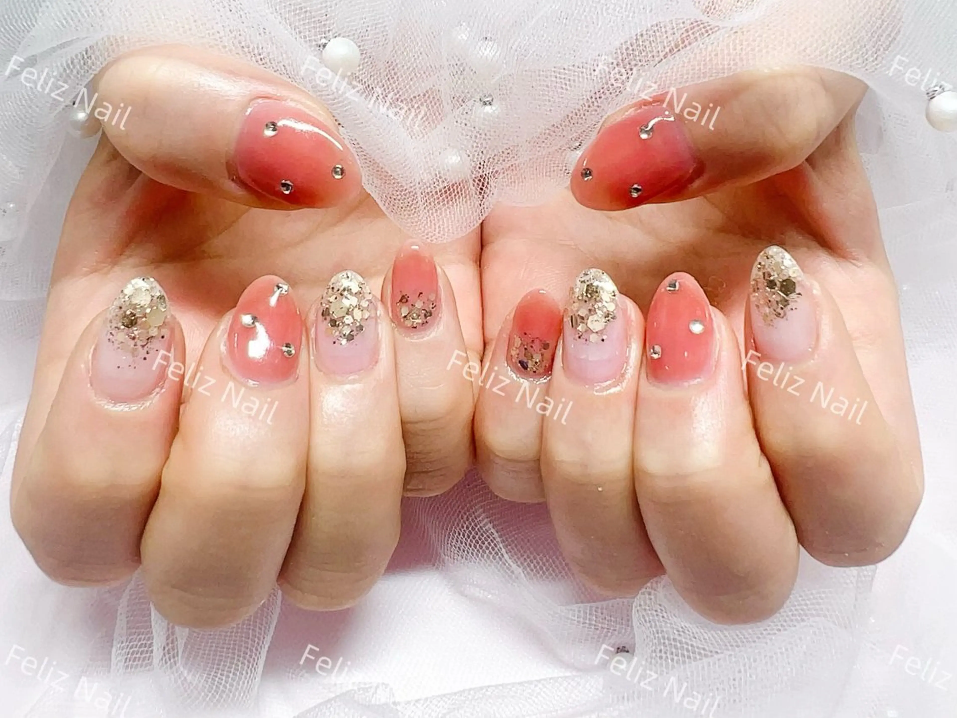 ★キャンペーン★【初回オフ無料】シンプルデザインコース「インスタ@feliz_nail2020」の写真