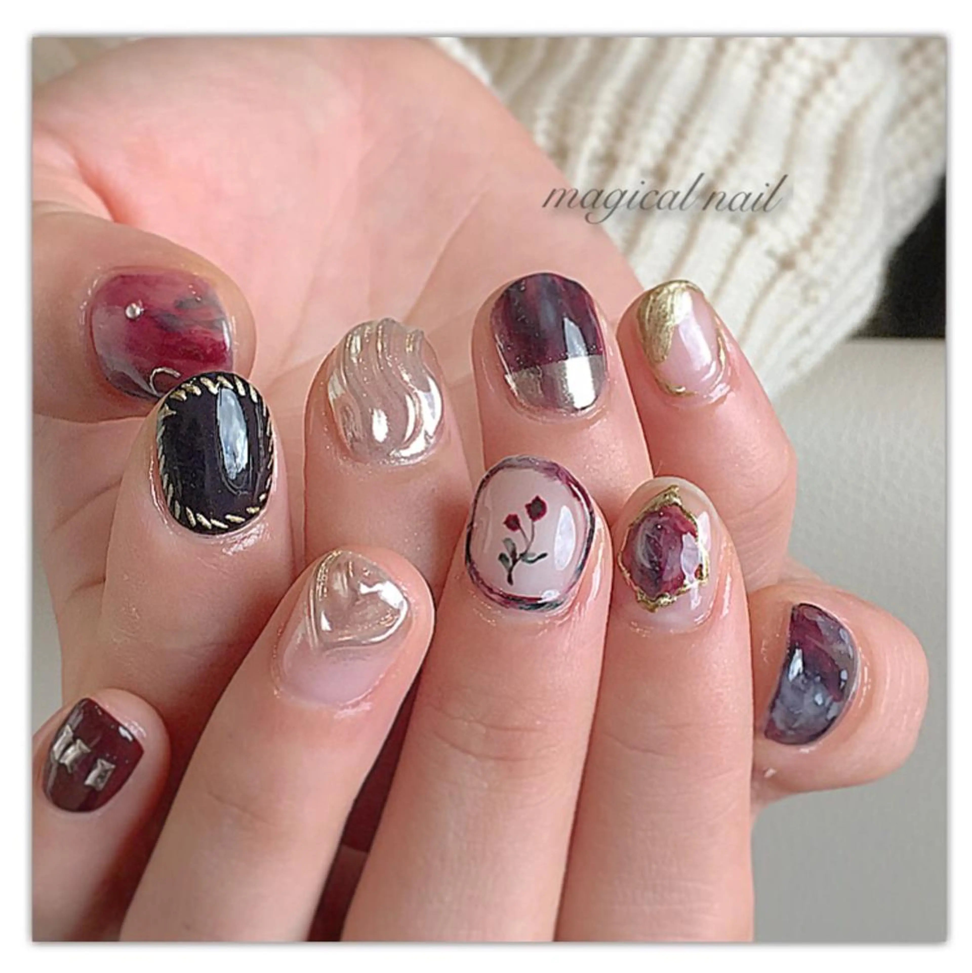ネイル 持ち込み ハンドネイル magical nailのネイルデザイン