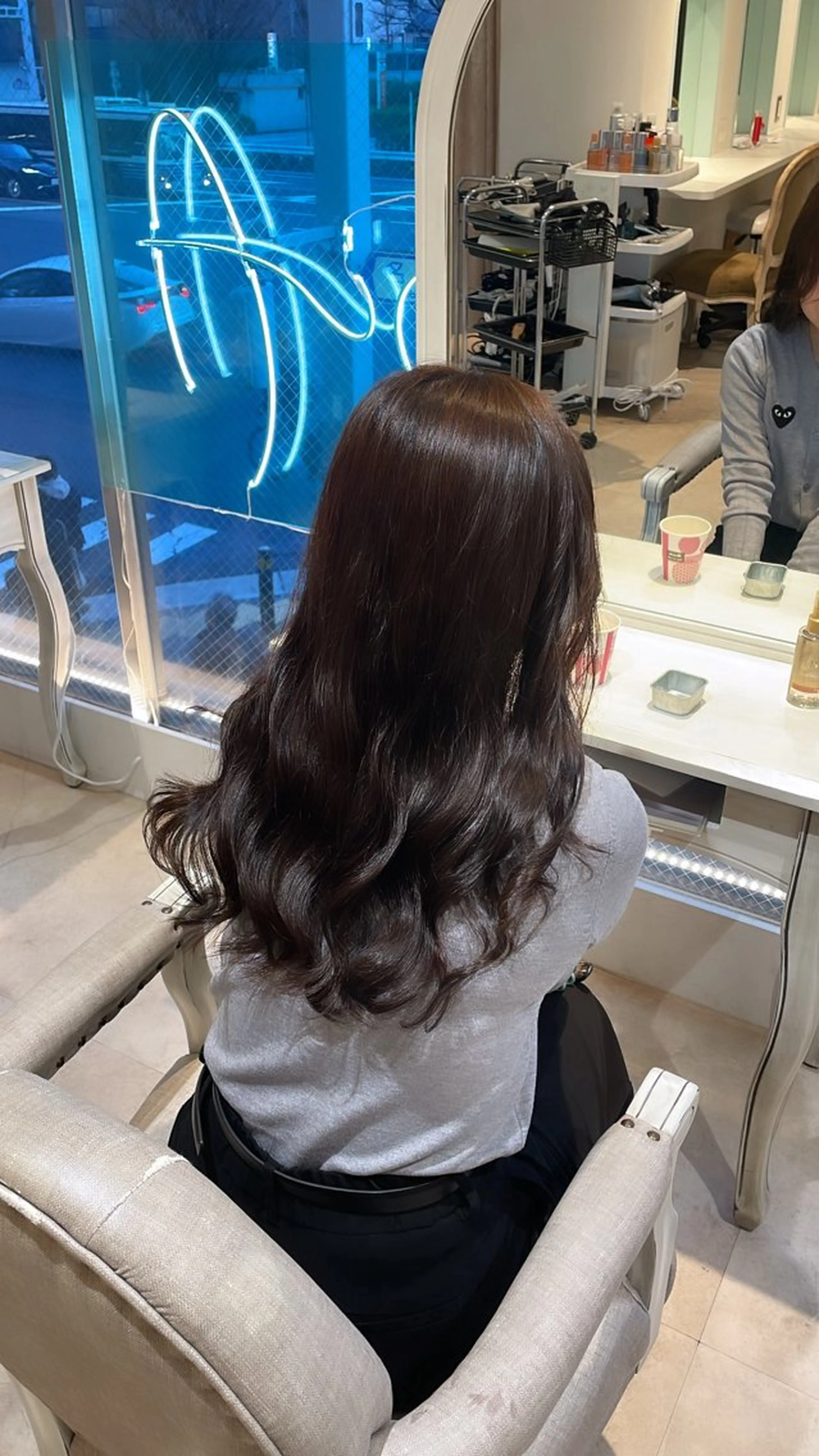 ロング パーマ 韓国風ヘア CreBiA🎀 ayaのマツエク・マツパデザイン