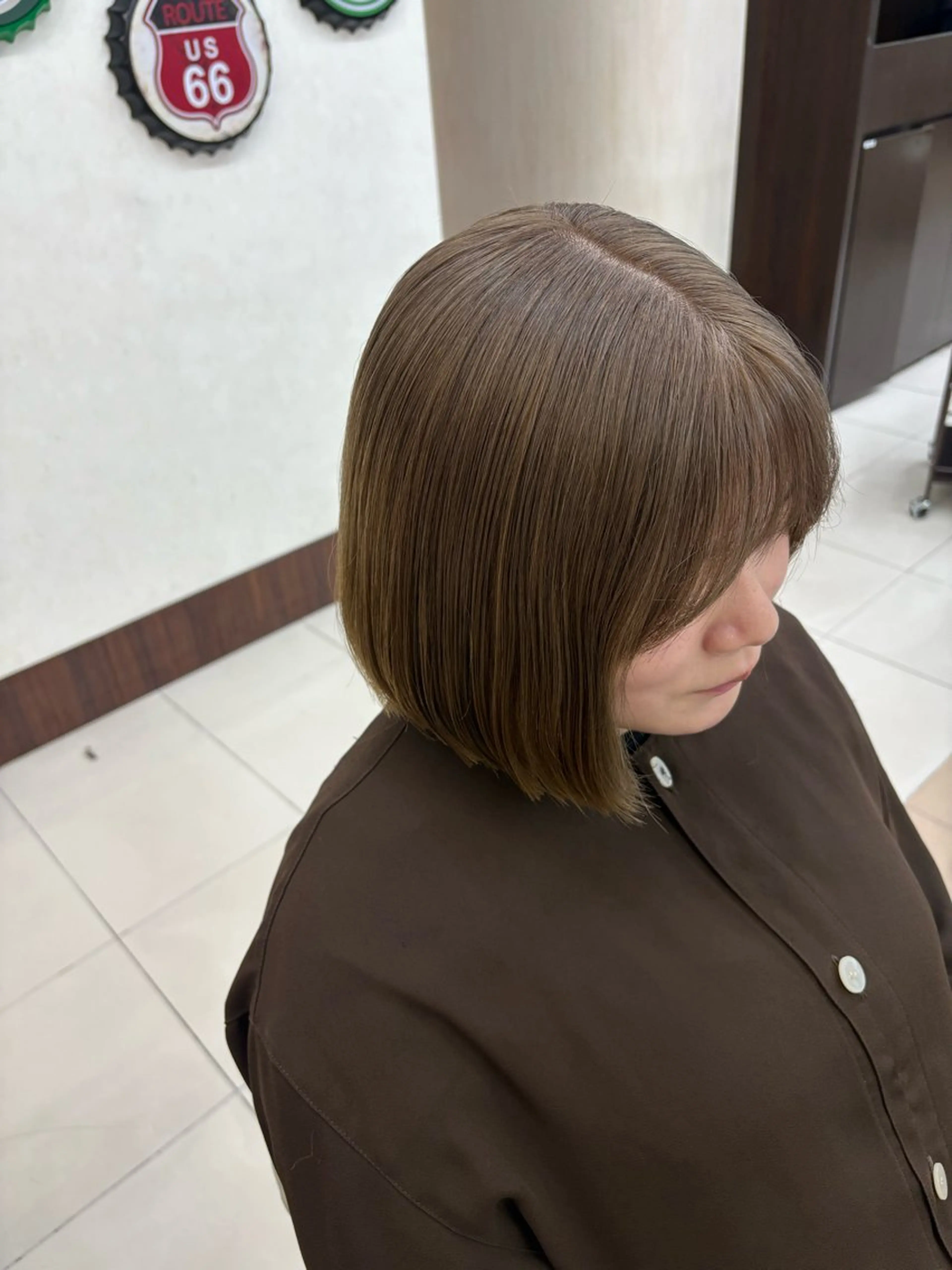 ミディアム ボブ 学生限定メニュー あり‼️鈴木咲千😸のヘアスタイル