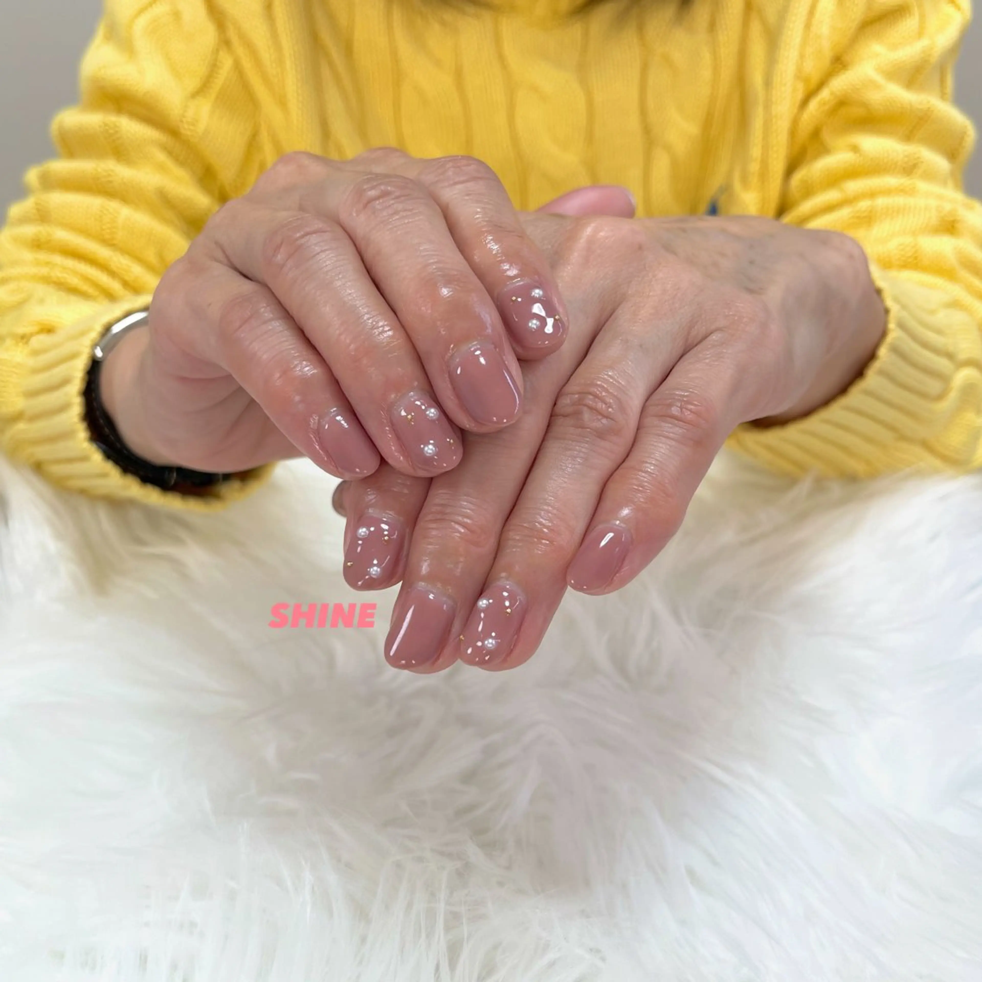 ネイル ピンク ハンドネイル SHINE nail salonのネイルデザイン