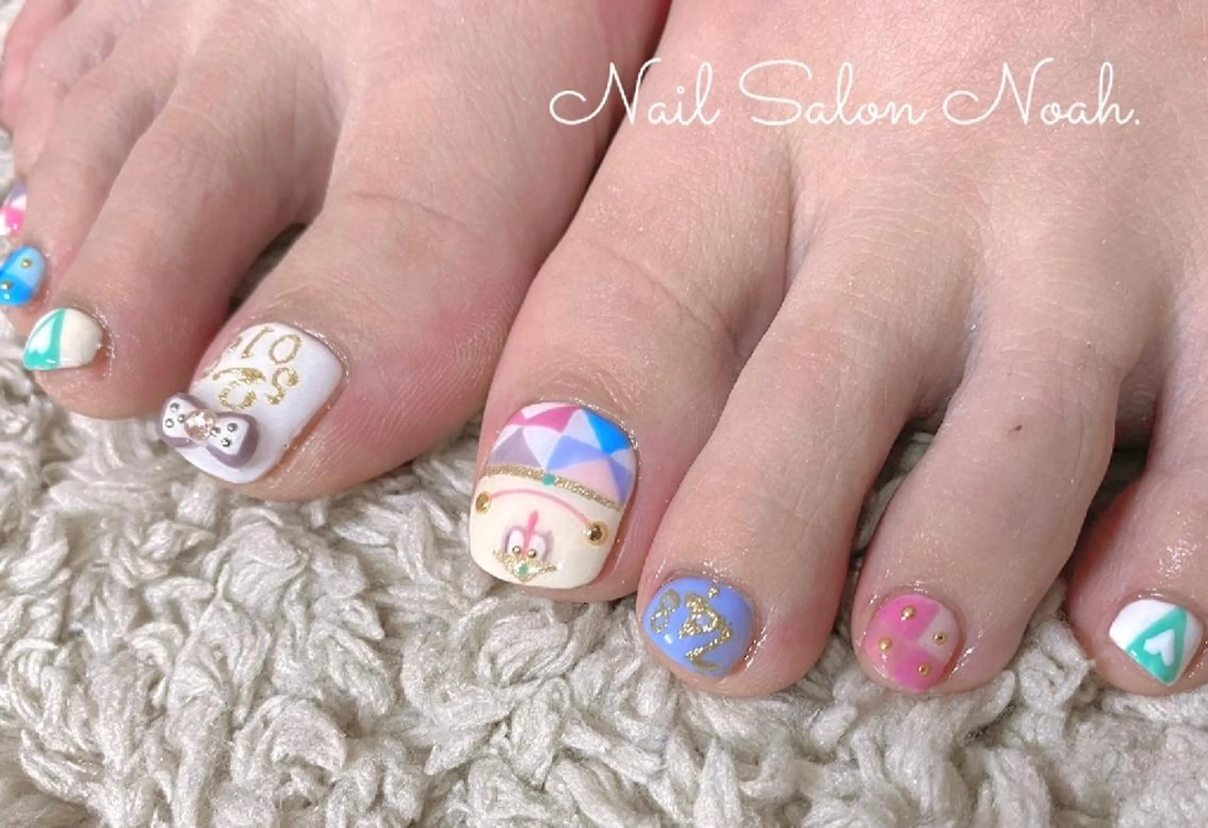 ネイル 持ち込み フットネイル Nail Salon Noah.のネイルデザイン