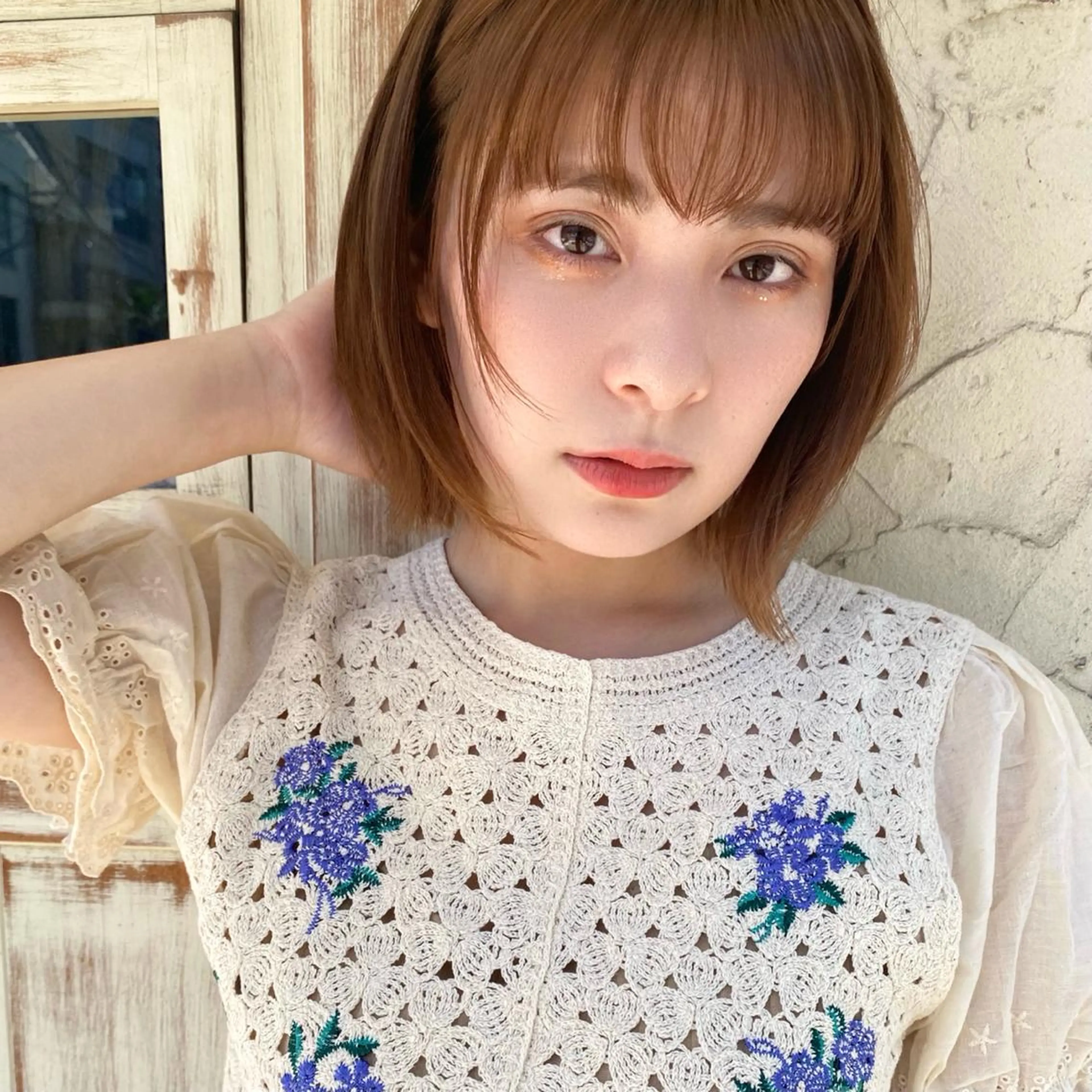 ショート カラー 🪭risa 暖色/レイヤー🪭のヘアスタイル