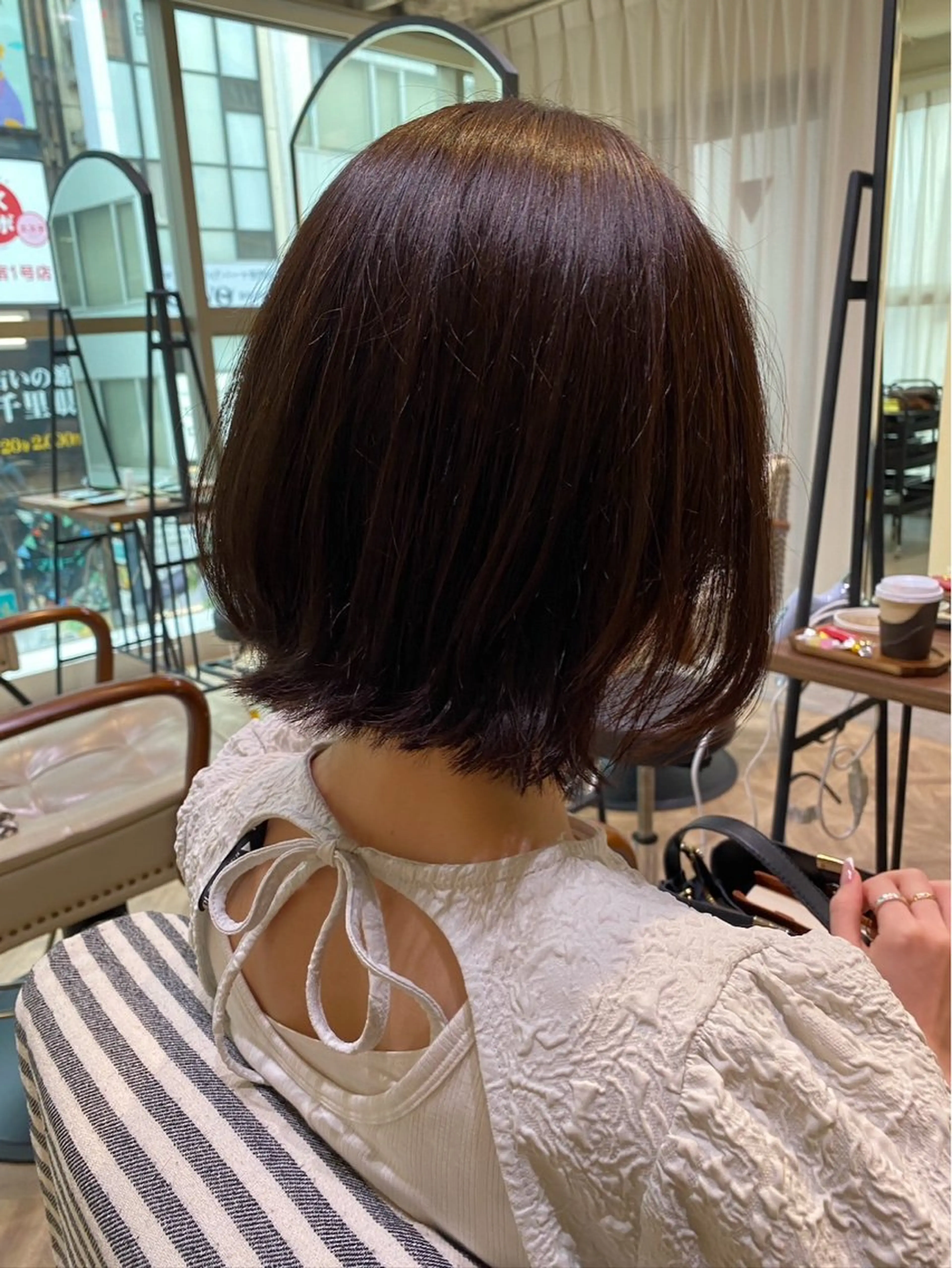 フィヨーレカラー+オージュアケア 🌼※ミルボンID登録必須⚠️ 白髪染め可◎ブリーチ不可🙅¥2000💛ショートの写真