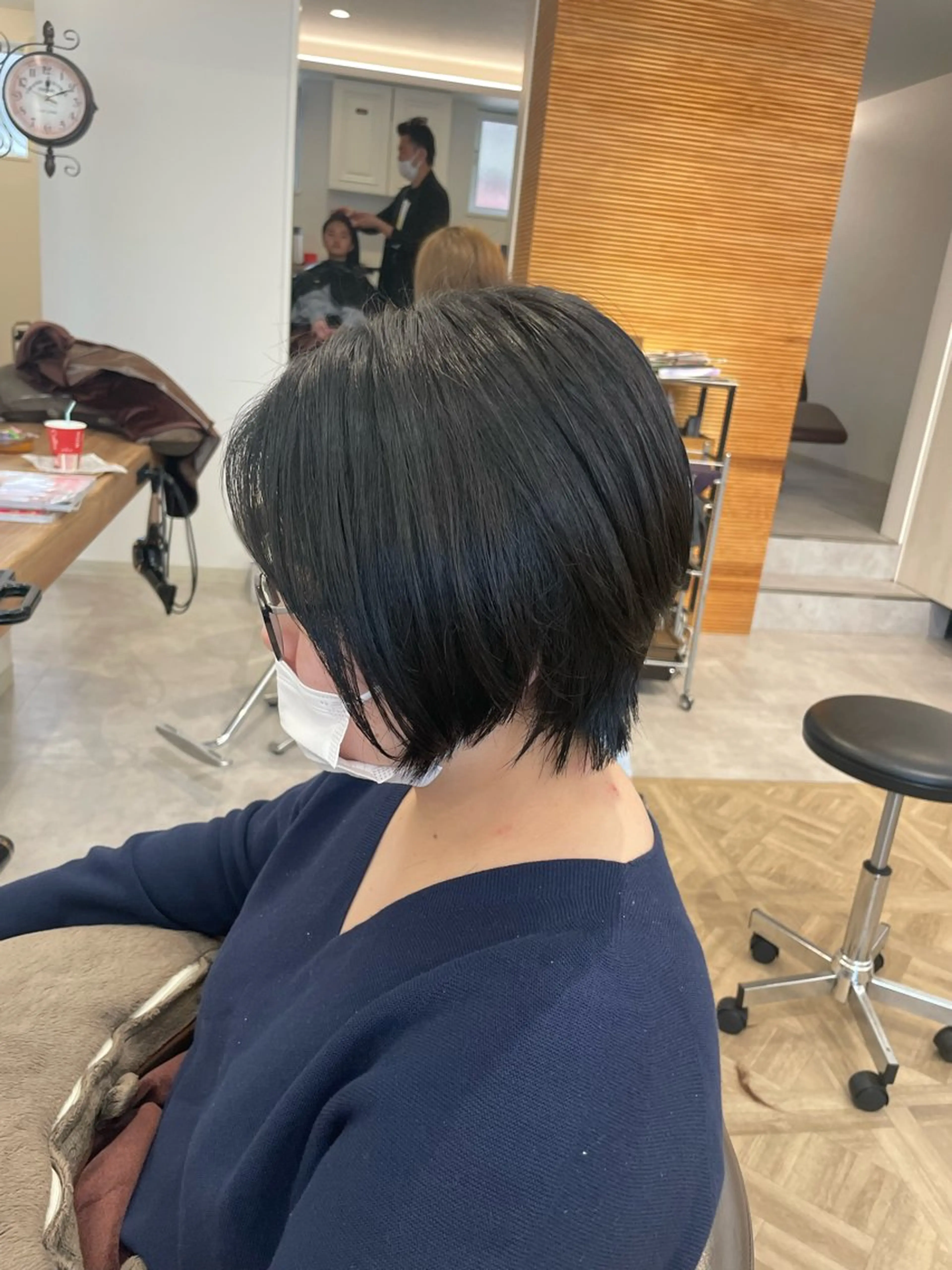 ミディアム パーマ 山越 美裕樹のヘアスタイル