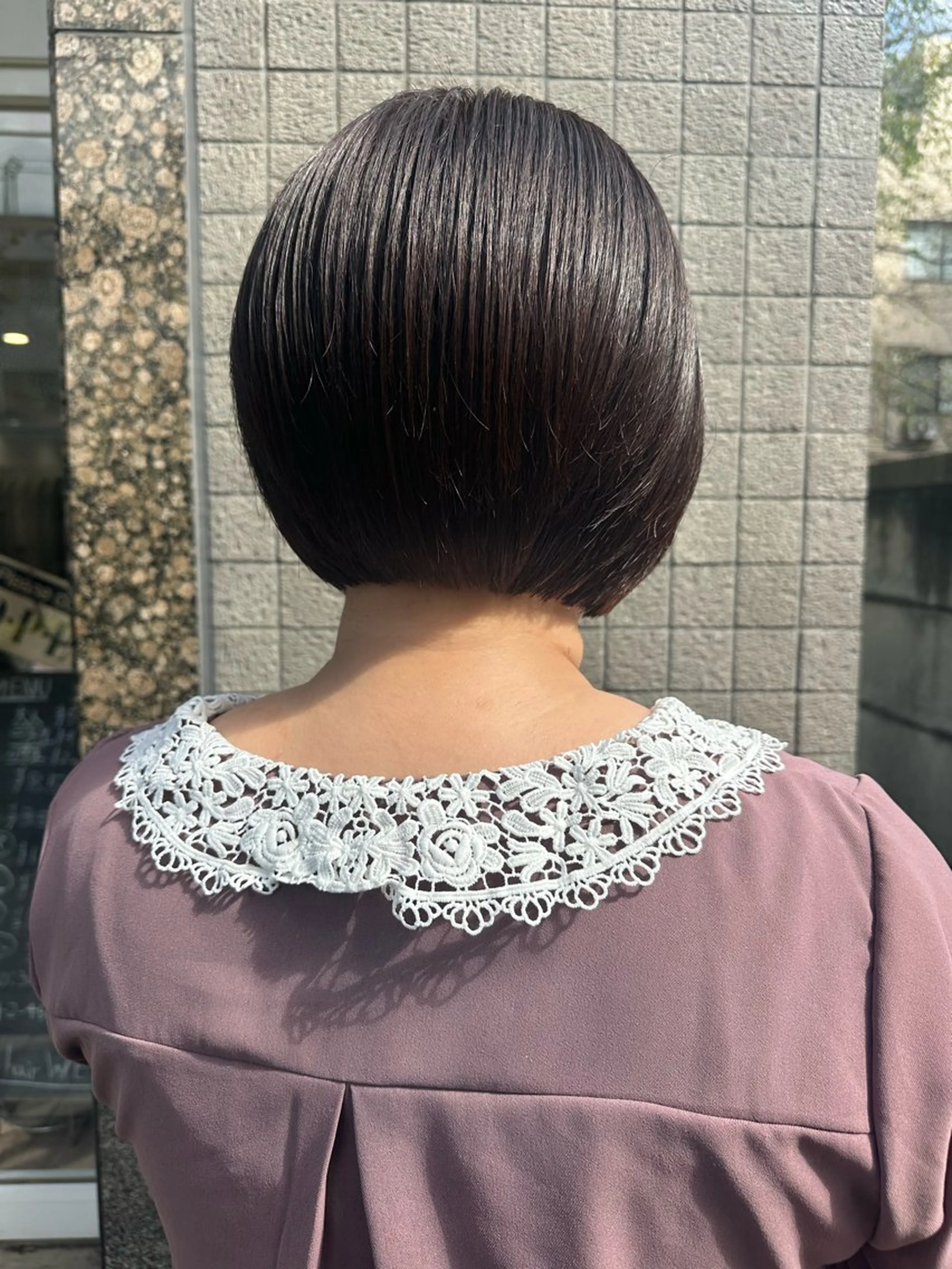 ショート ショートボブ ボブ レイヤーカット ショートヘア 宇都 唯のヘアスタイル