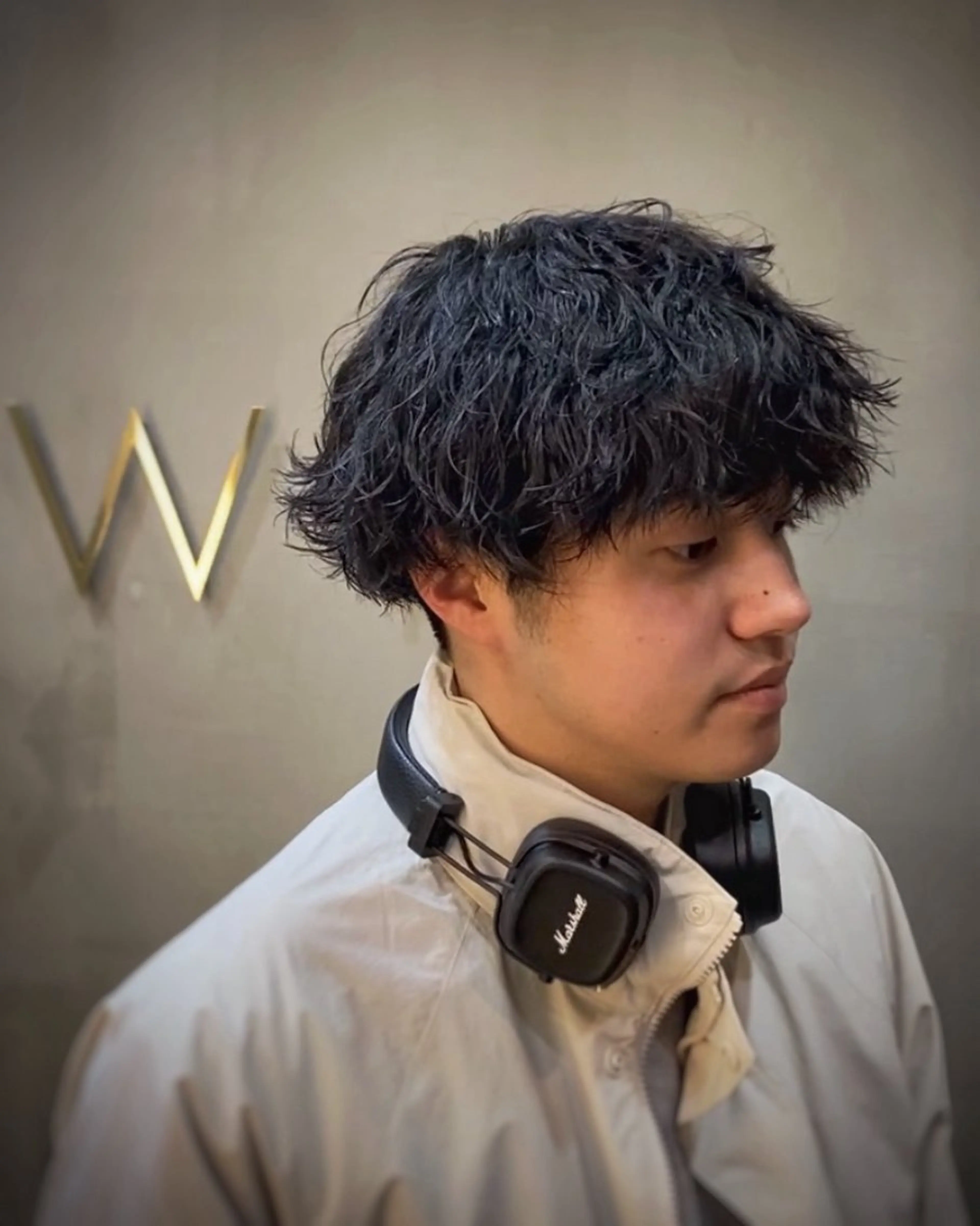 ショート パーマ メンズ RUI⚪️艶髪 ⚪️髪質改善のヘアスタイル