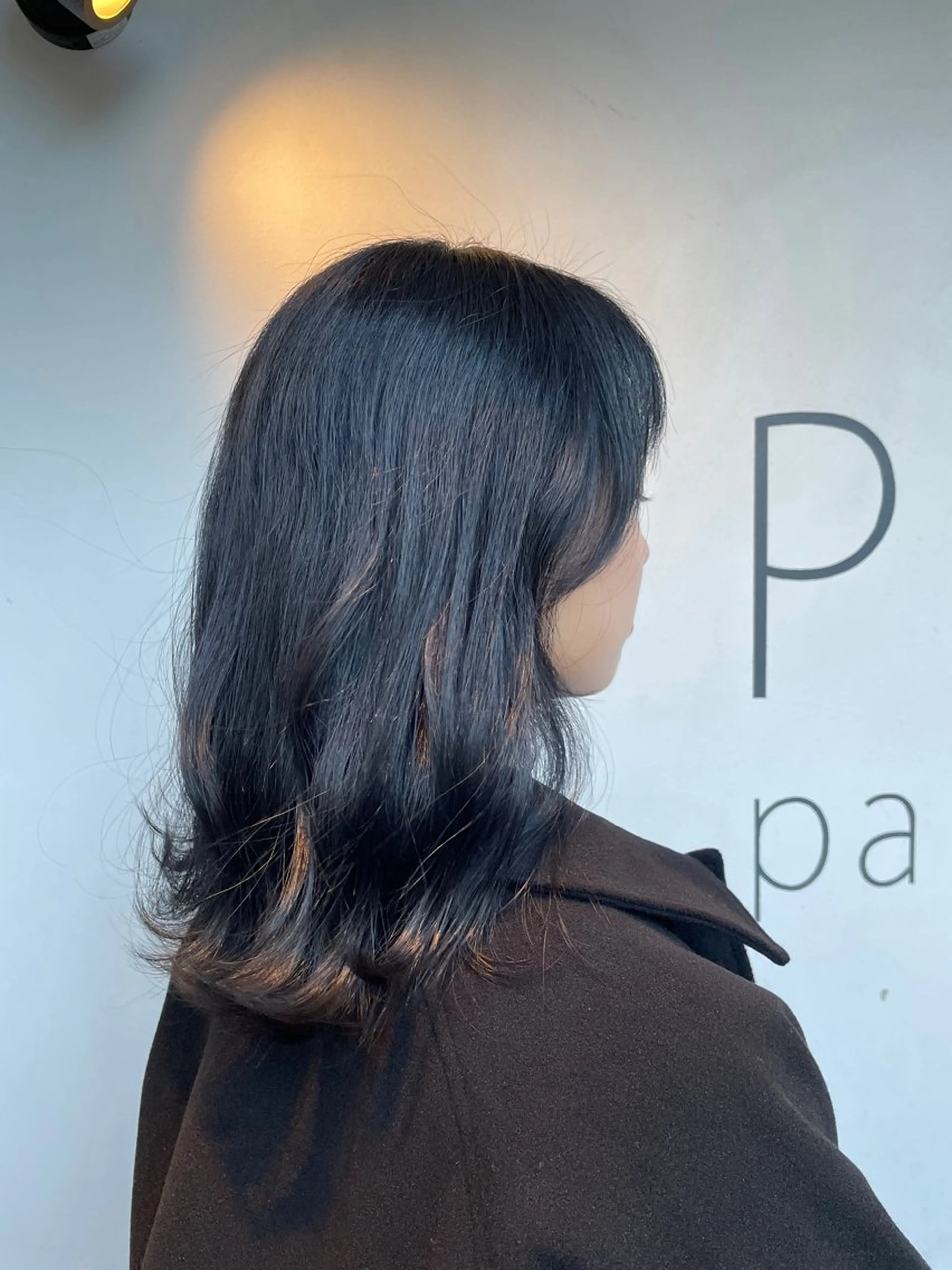 セミロング カット ヘアカラー トリートメント re; みおのヘアスタイル