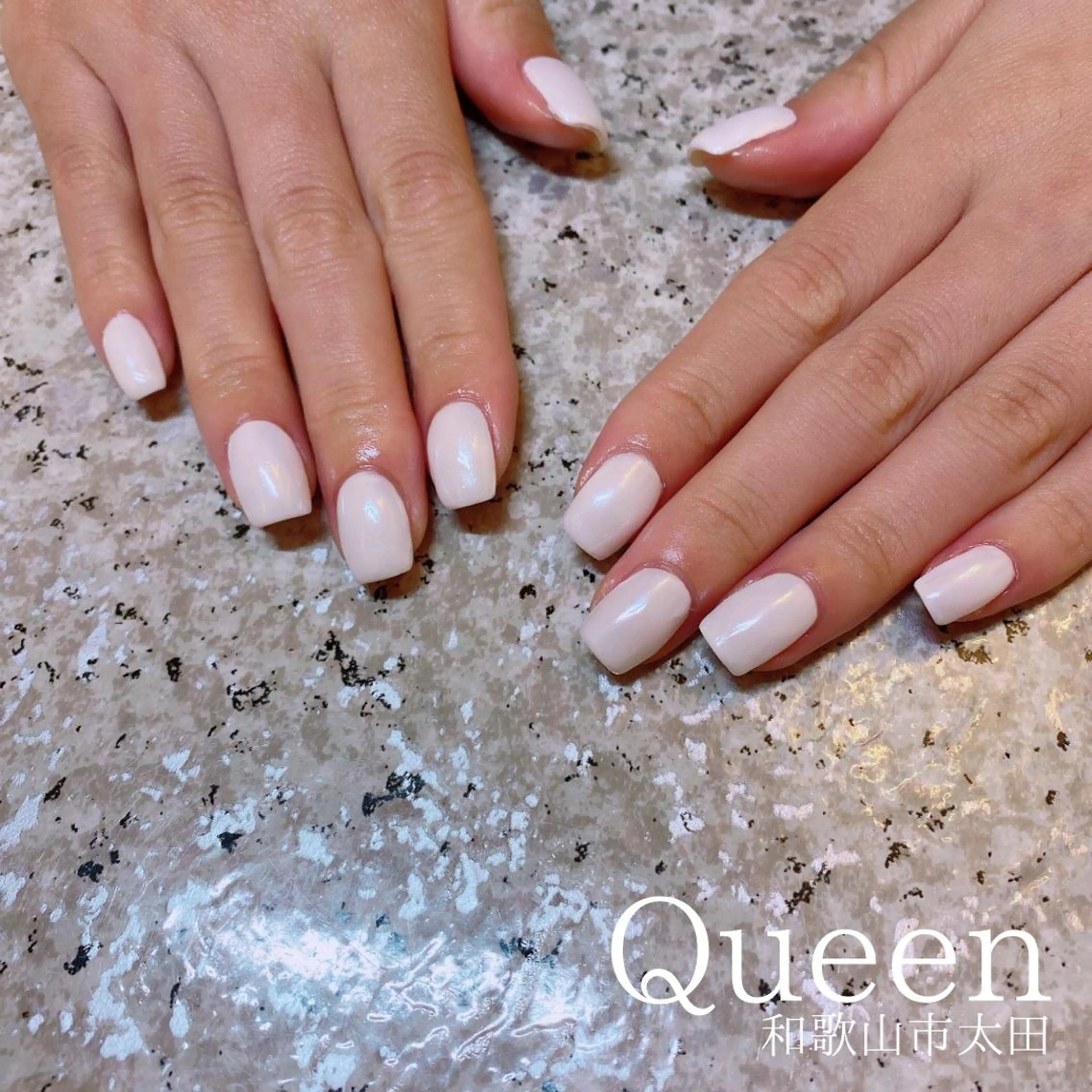 ネイル オーロラネイル ホワイト 菊地 千奈のエステ・リラクイメージ