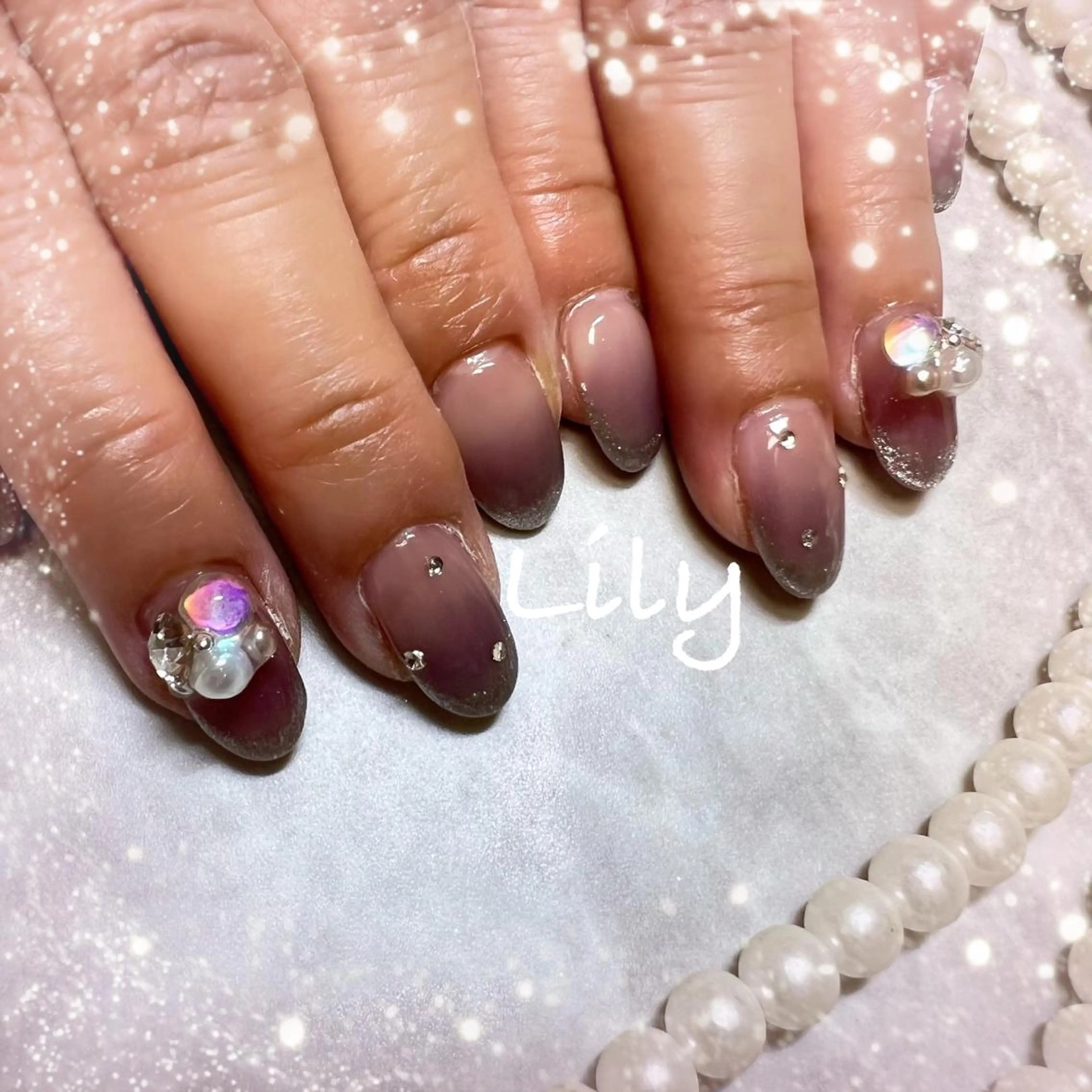ネイル ハンドネイル Lily*nail 🌻Mii🌻のネイルデザイン