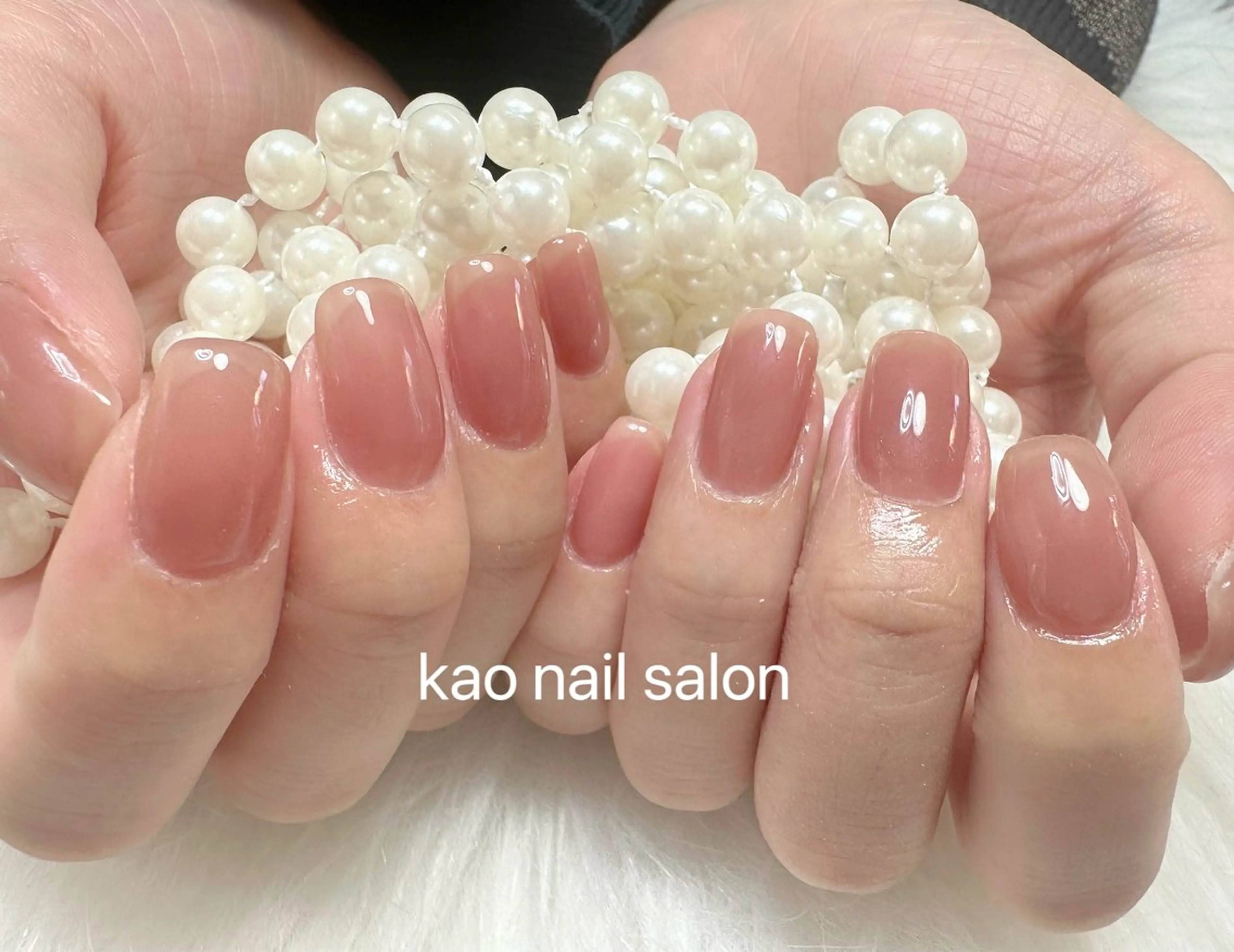 ネイル チークネイル 長さ出し フレンチネイル ジェルネイル ガラスフレンチ ハンドネイル kao nail マグネット/長さだしのネイルデザイン
