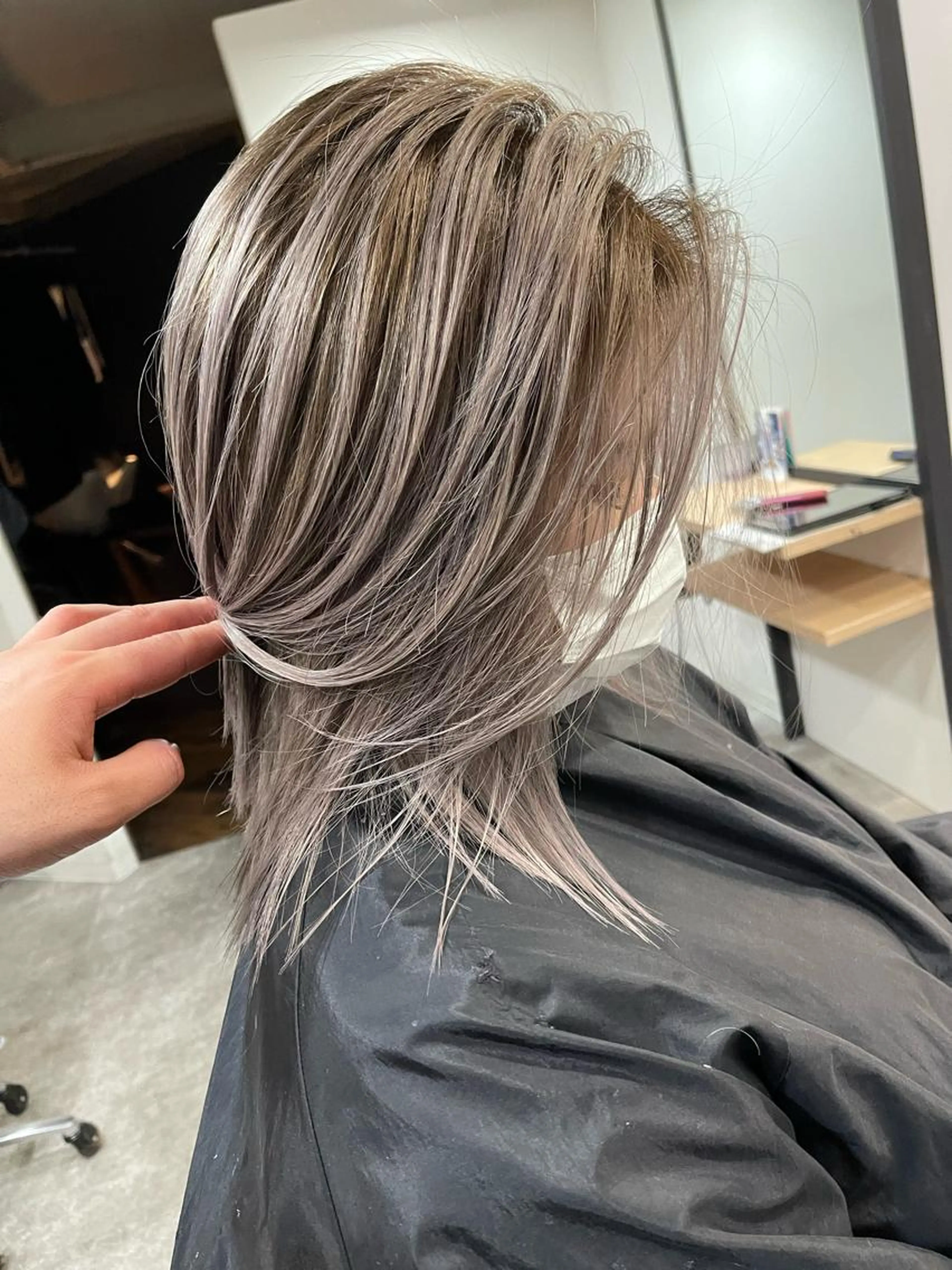 🤍バレイヤージュ🤎（ブリーチ1回）の写真