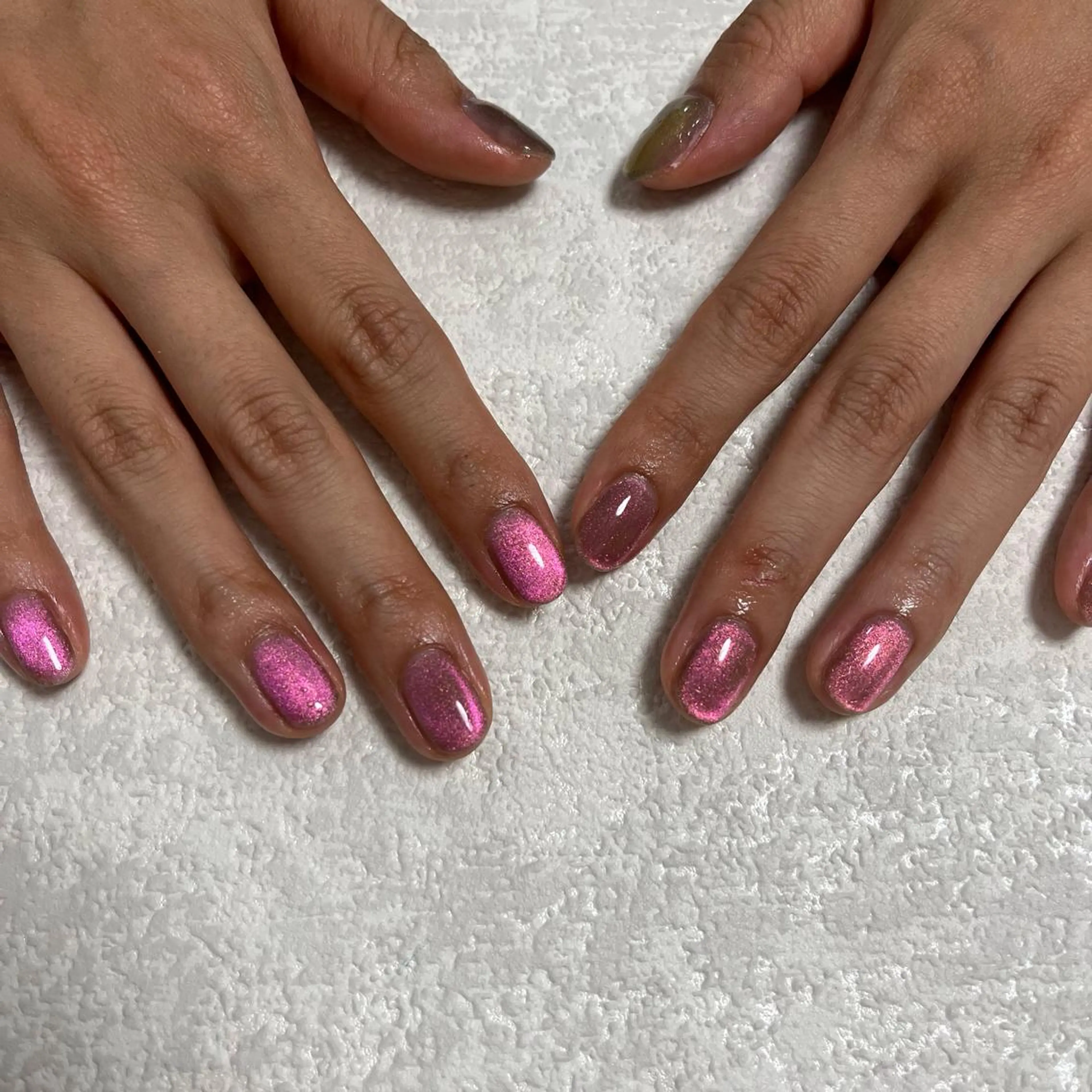 ネイル オーロラネイル フラワーネイル フットネイル フレンチネイル ジェルネイル ハンドネイル mogunail &blowのネイルデザイン