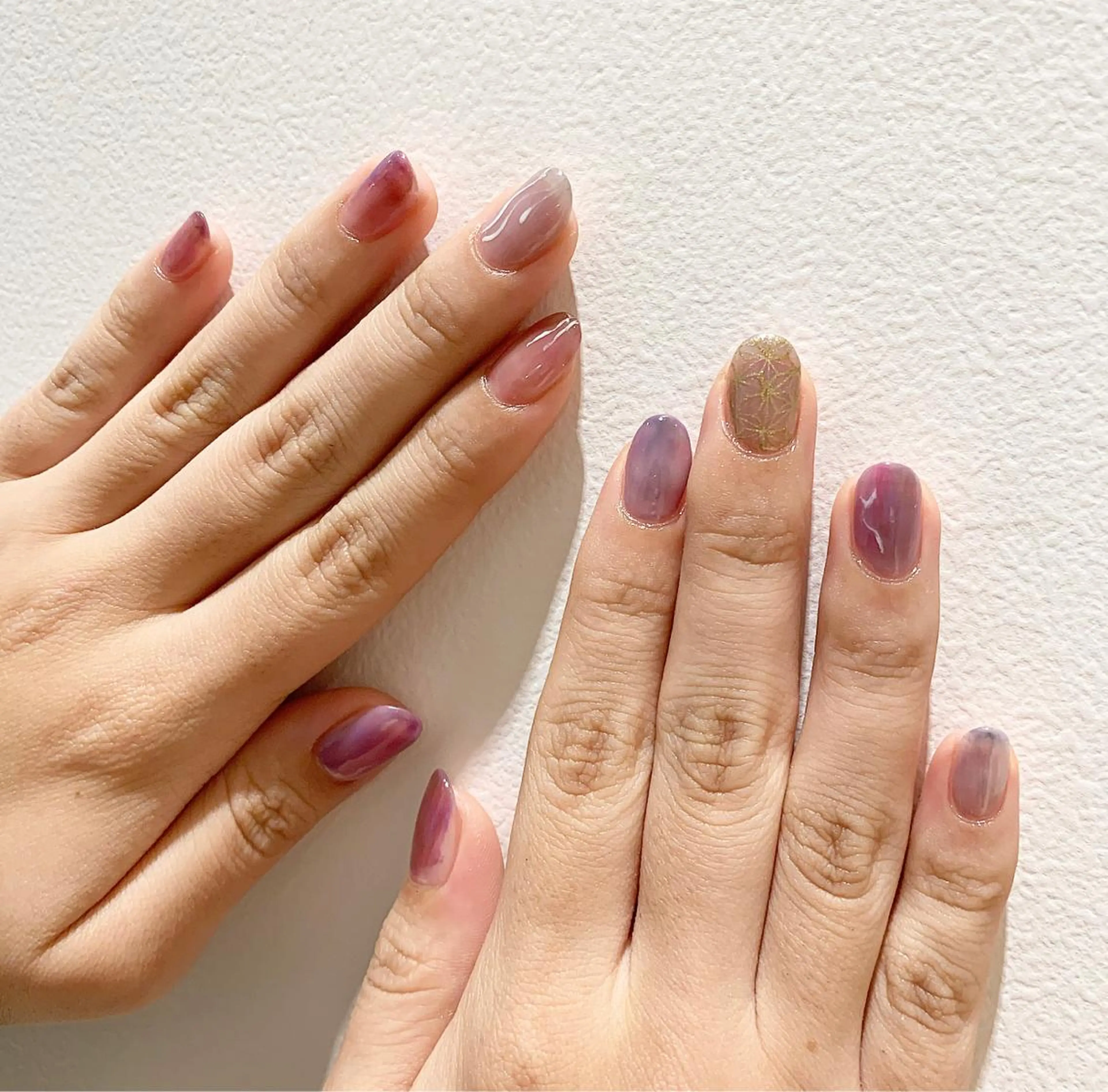 ネイル ジェルネイル ニュアンスネイル ピンク ハンドネイル 佐藤 穂乃香のネイルデザイン