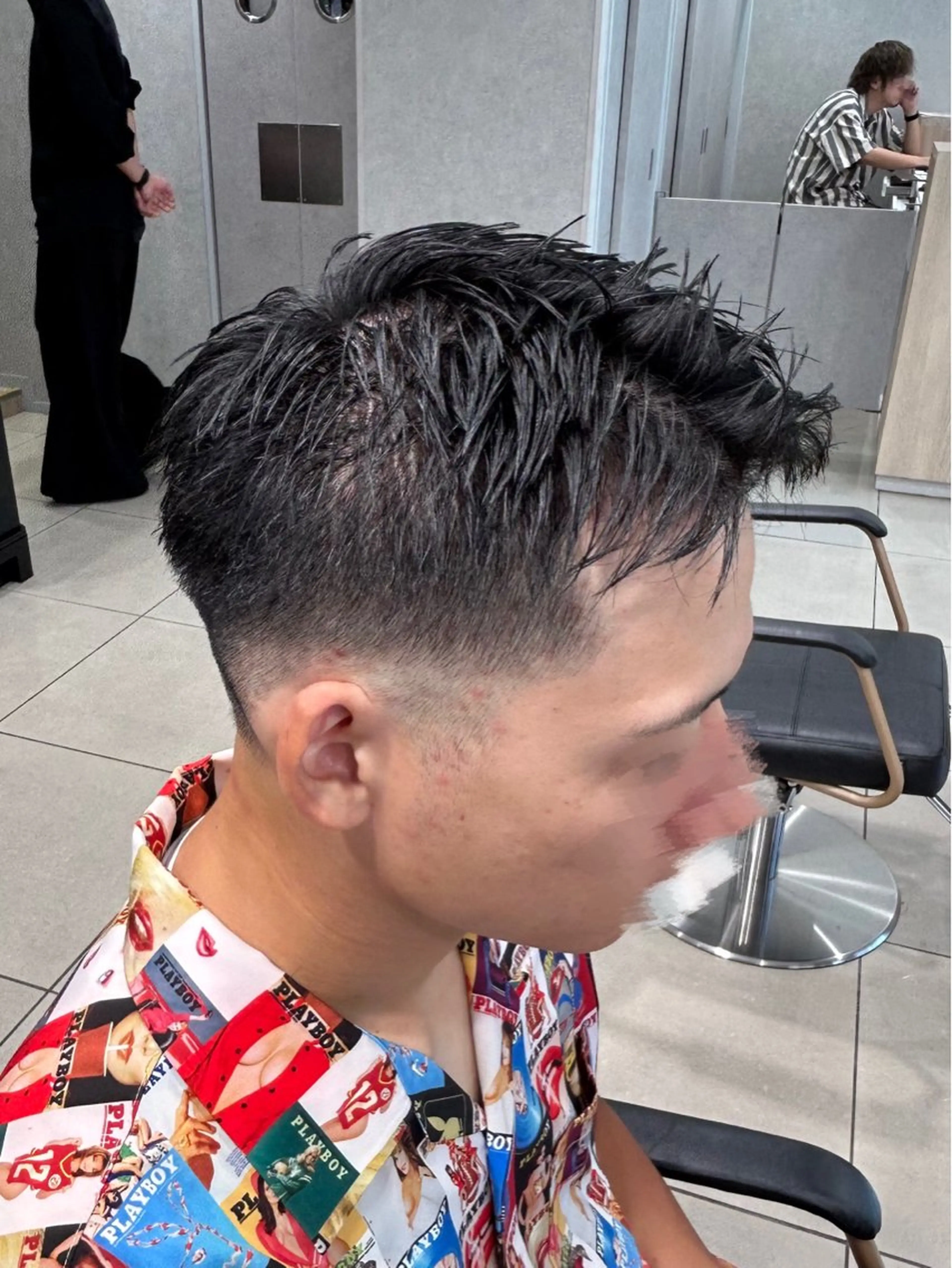 メンズ カット 【🎀推し デザイン カラー】小池 雪奈のヘアスタイル