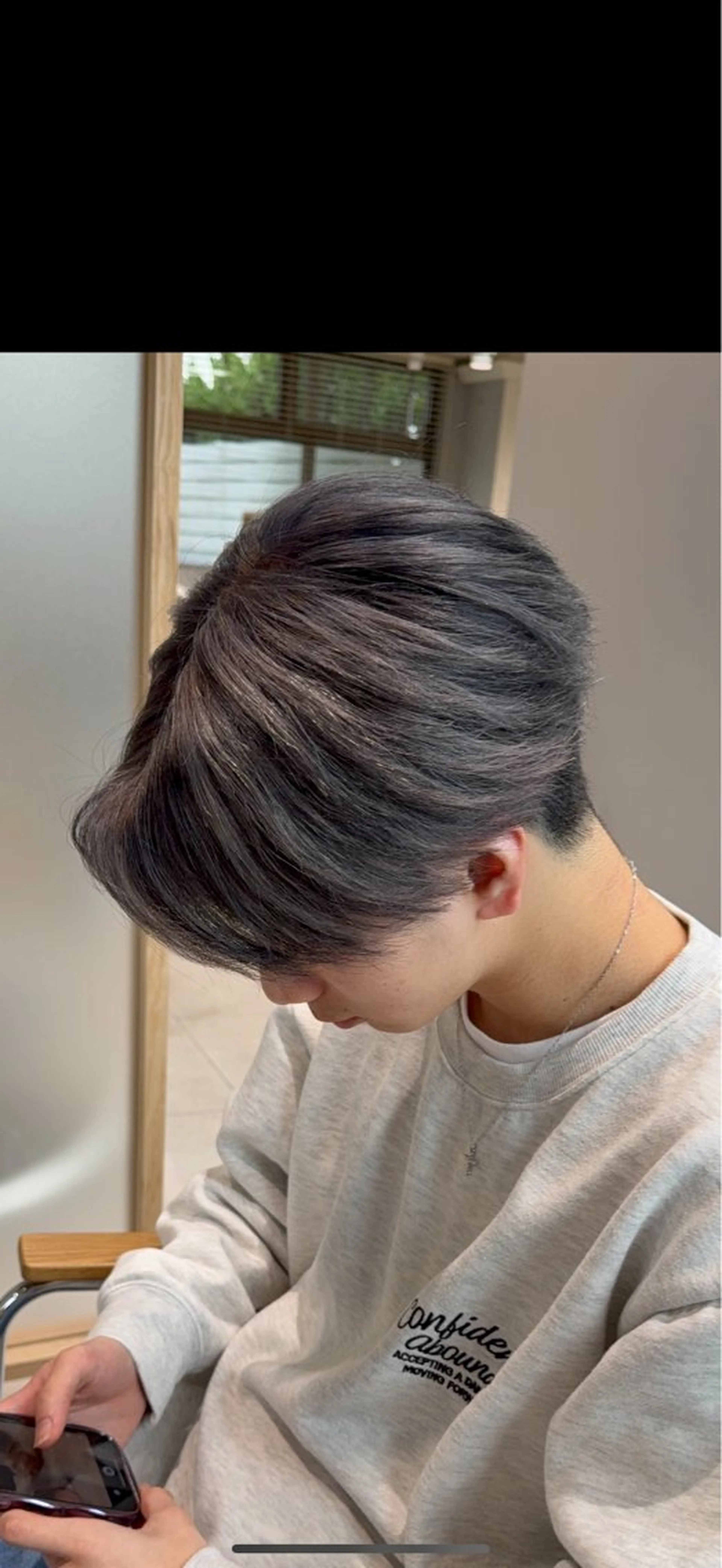 カラー メンズ シルバー NEXTzer0 メンズカット/パーマのヘアスタイル