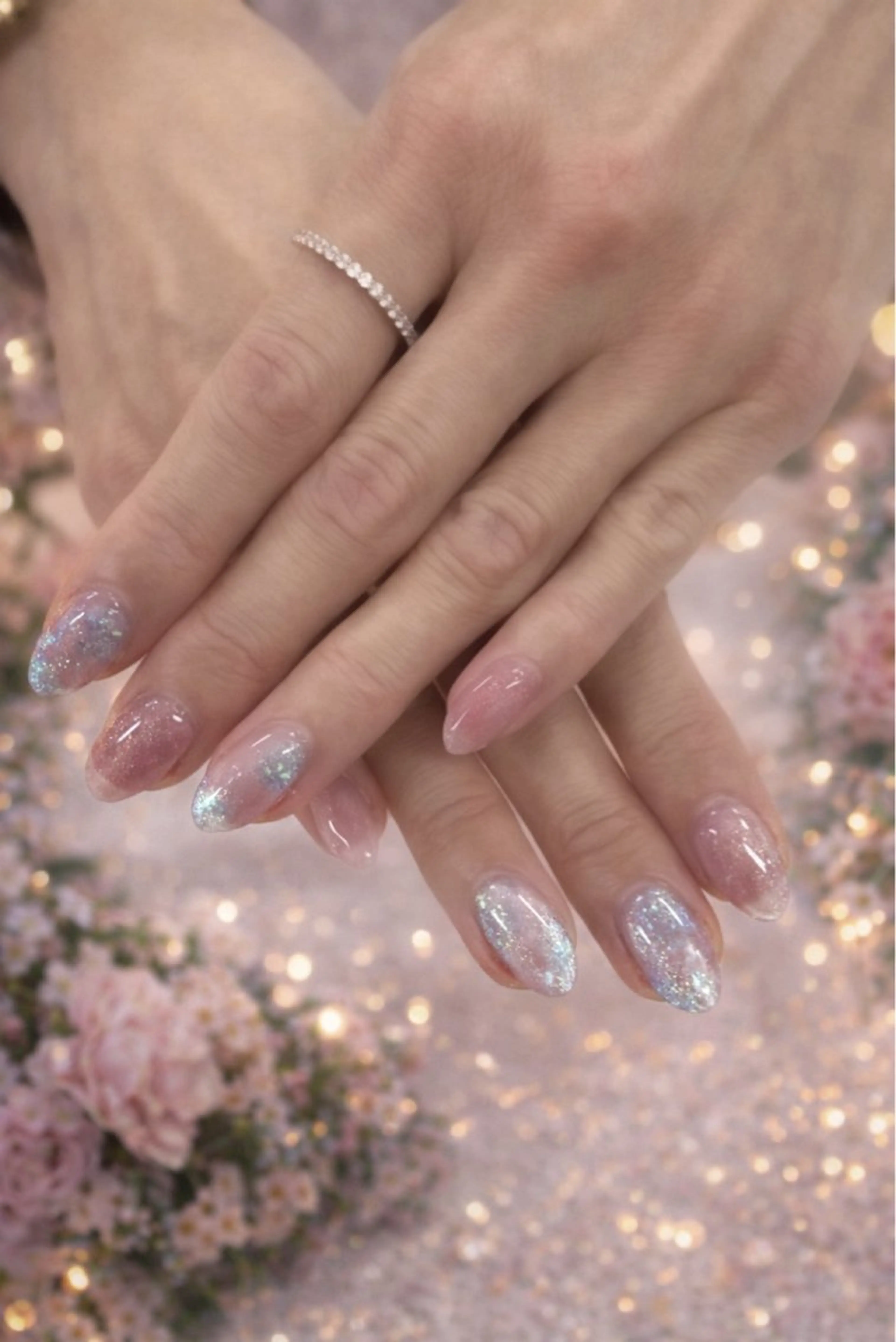 ネイル ニュアンスネイル ハンドネイル 折笠 遥菜のネイルデザイン