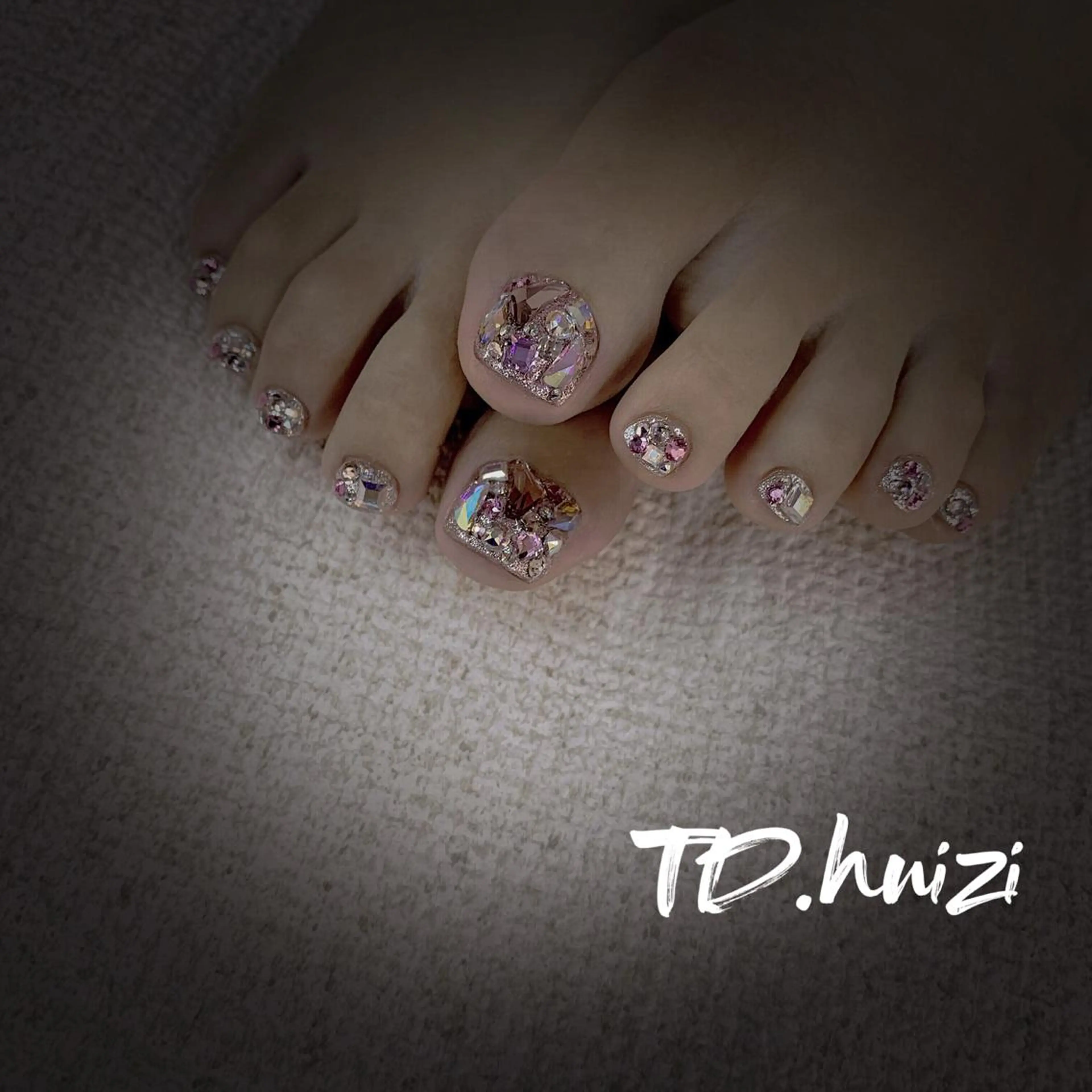 ショート めぐみのネイルサロン スタッフ練習のネイルデザイン