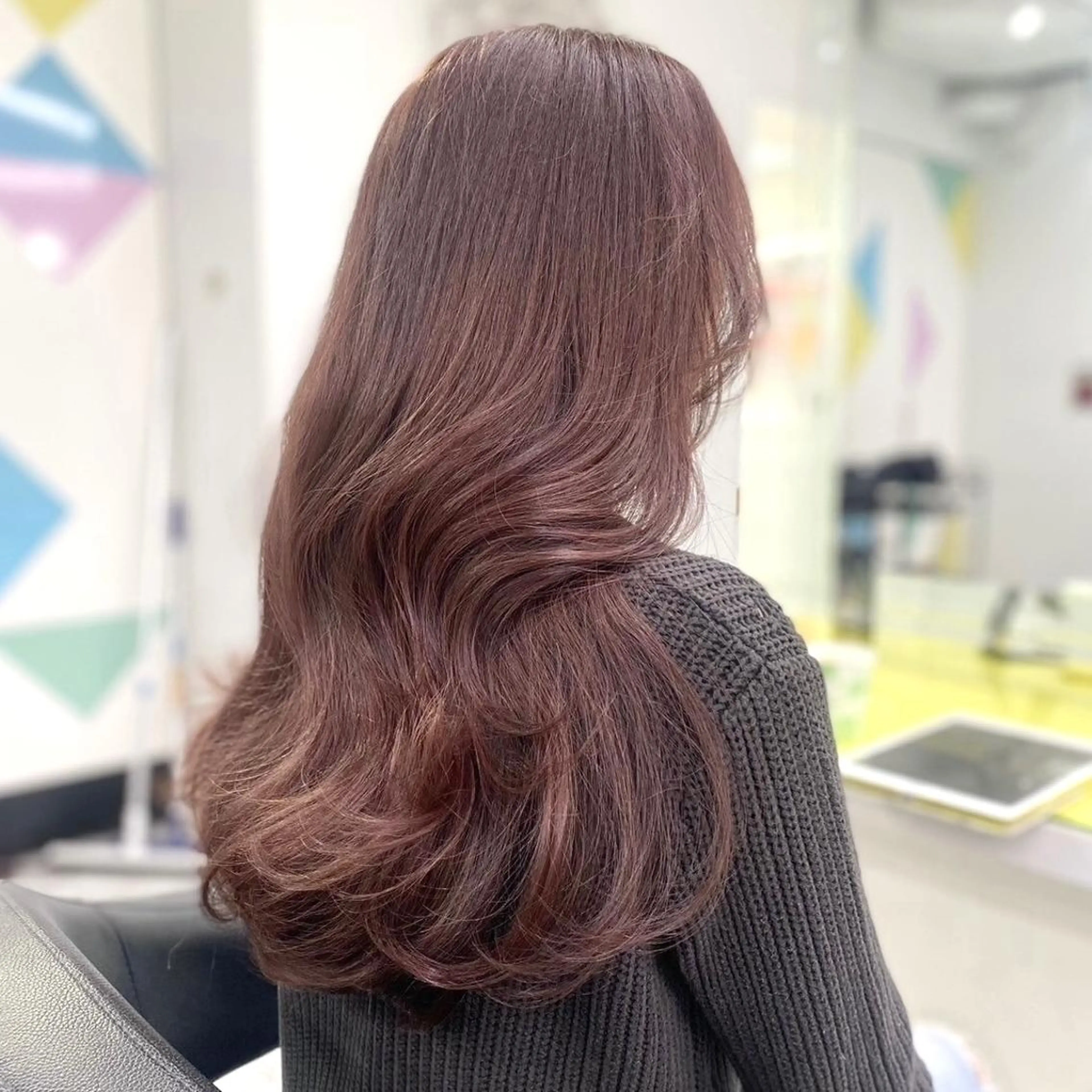 カラー うる艶ストレート♡透 明感カラー♡かずまるのヘアスタイル