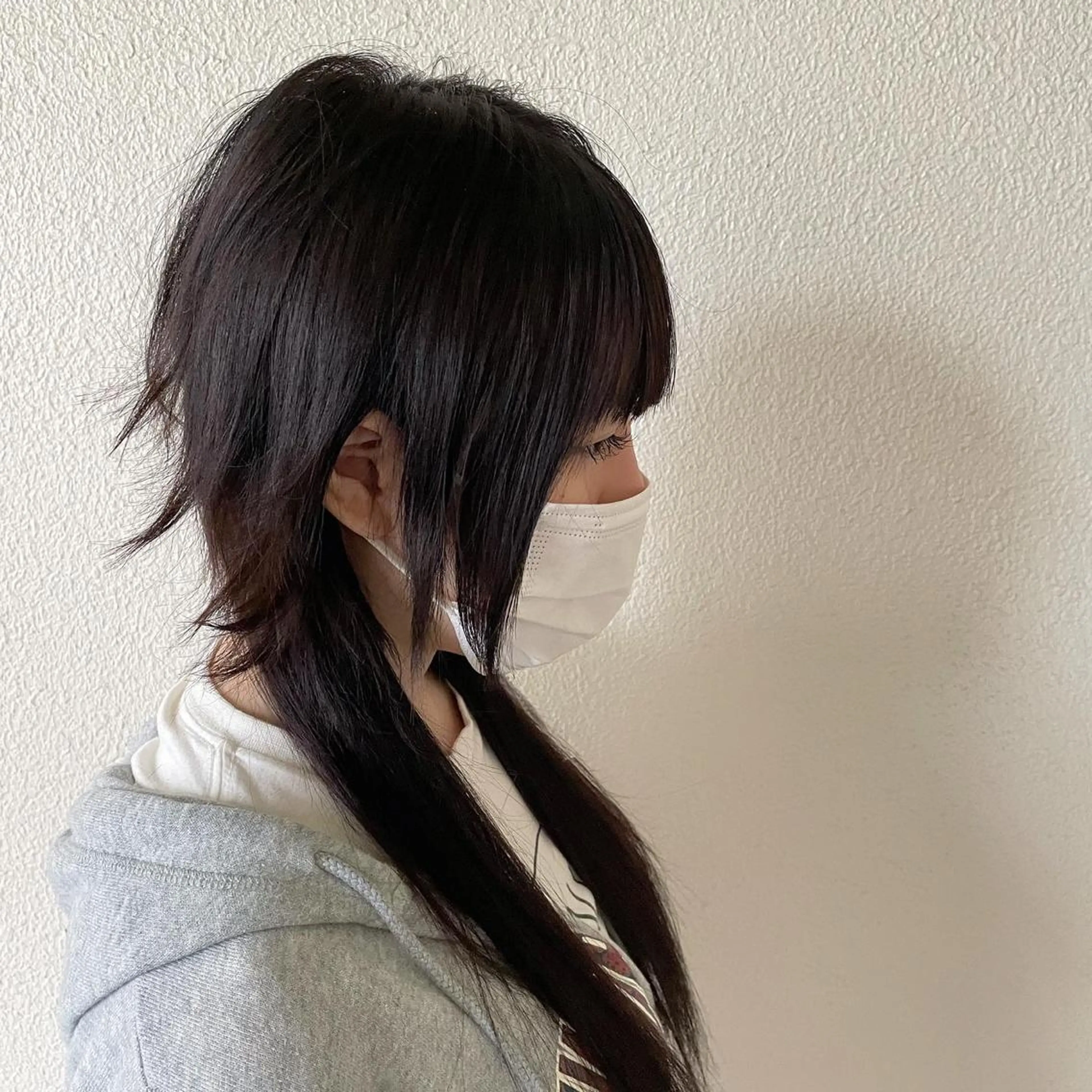 ウルフカット、ショートカット、ミディアムカット、デザインカット、レイヤーカット、v系カット、ハイレイヤーカット、襟足長めの写真