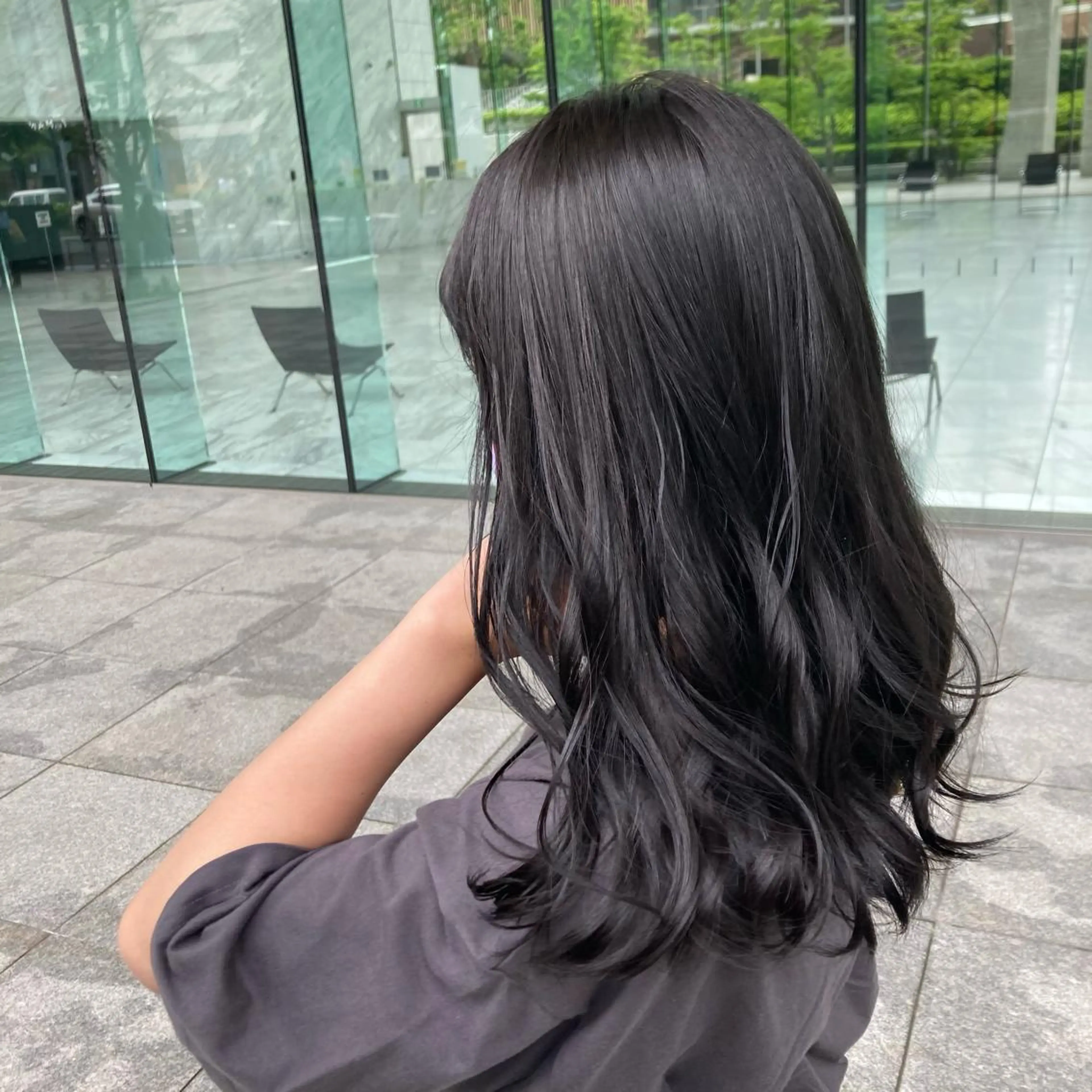 ロング カラー GO TODAY SHAIRE SALON原宿vita店舗所属・💖ブリーチなし透明 感💖ASAHIのヘアスタイル