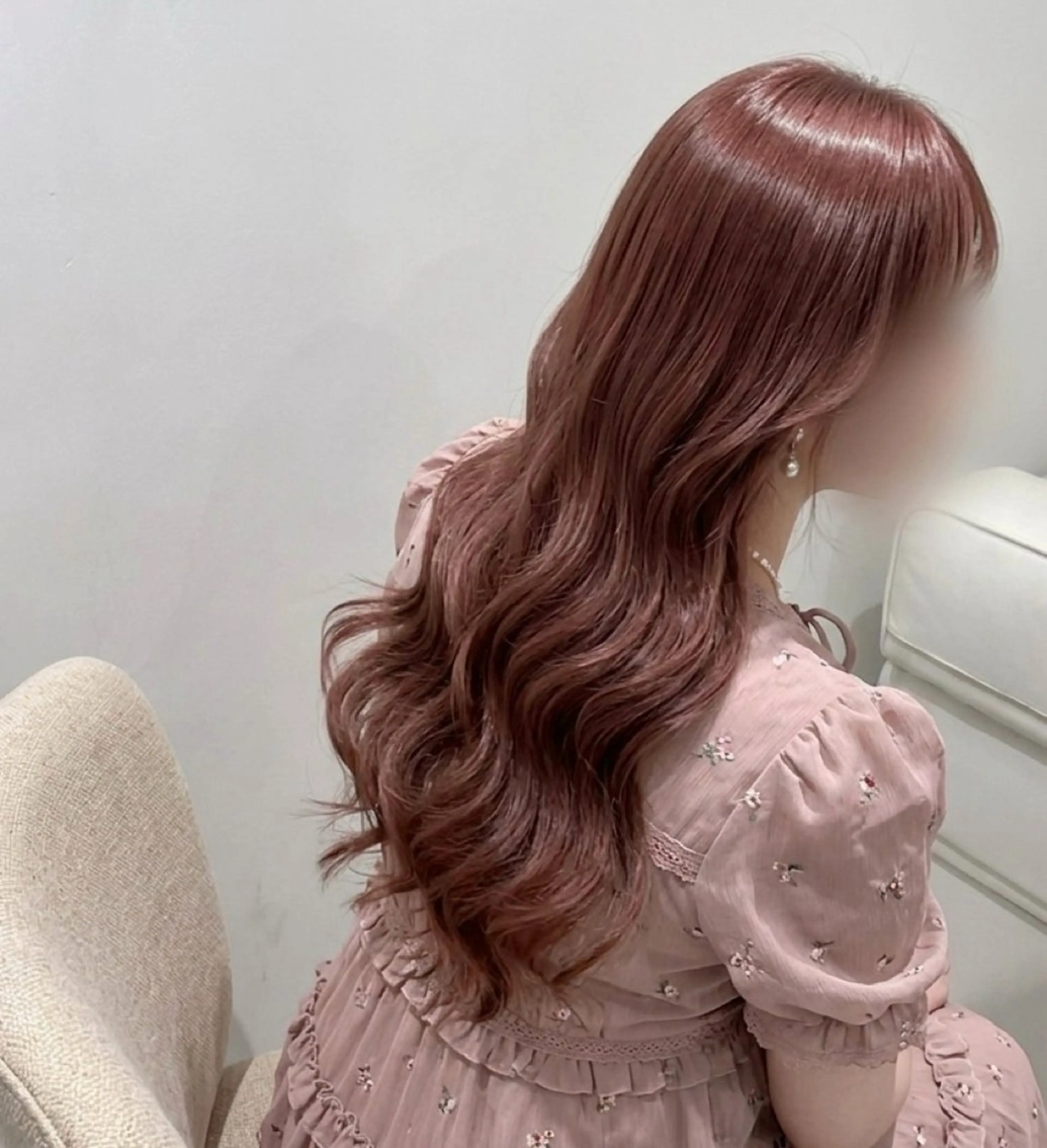 ロング カラー カシス ピンクカラー ヘアカラー 🫧透明感カラー🫧 Reiko🎀のヘアスタイル