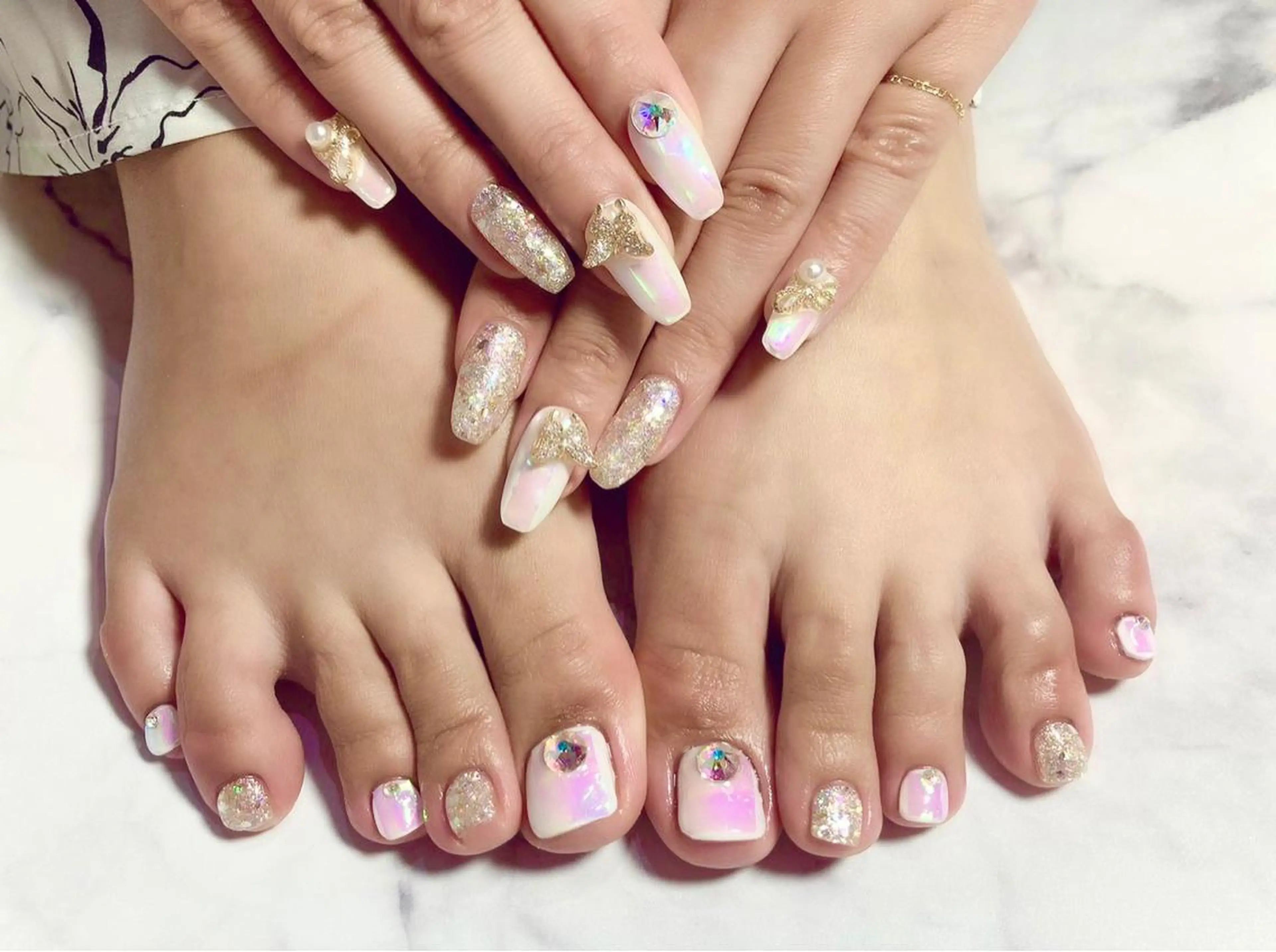 ネイル ジェルネイル パラジェル 夏ネイル Nail&eye Belire 新宿のネイルデザイン