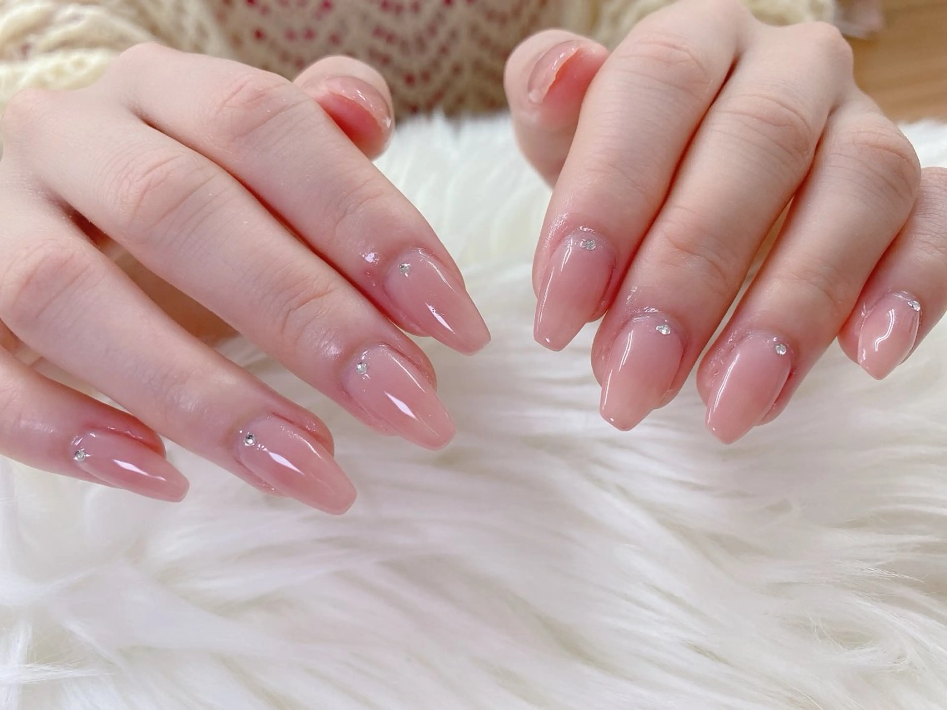 ネイル フレンチネイル グラデーション キラキラネイル 韓国ネイル マグネットネイル ハンドネイル ハンドケア Hara Nail 【持ち込みOK】のネイルデザイン