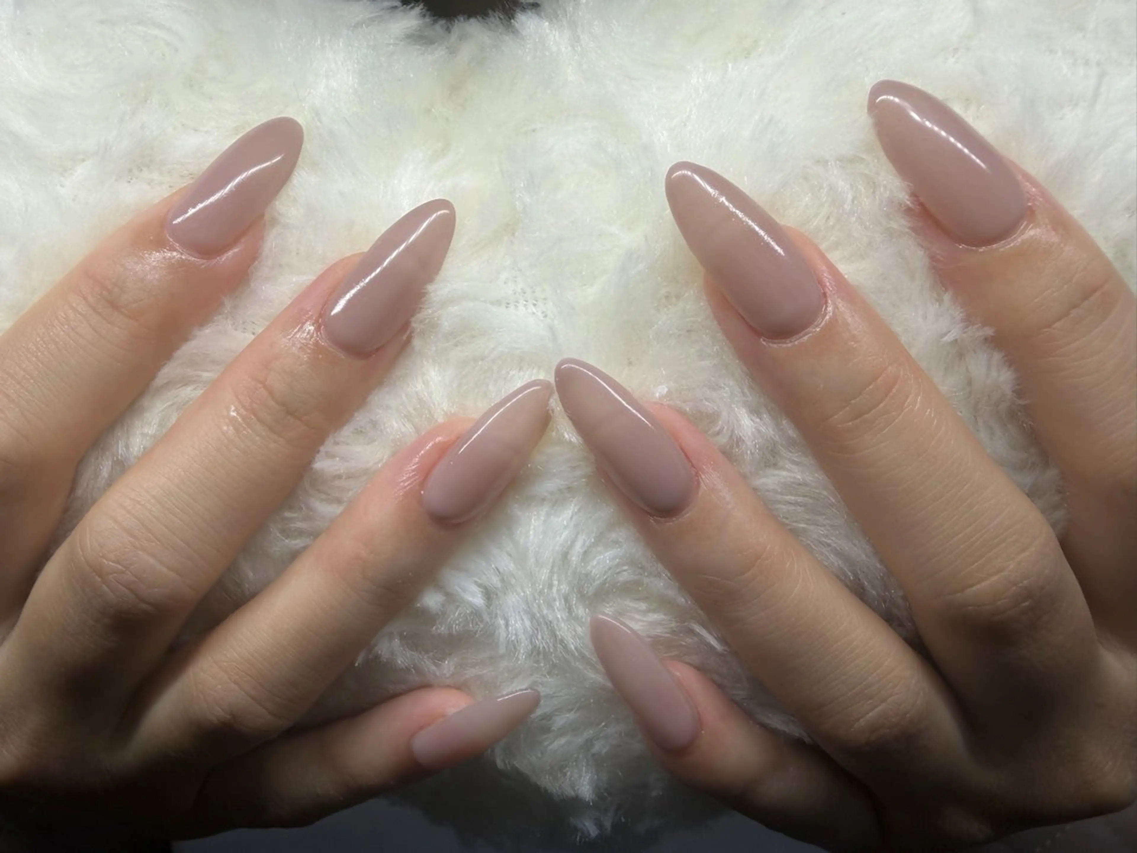 ネイル ジェルネイル ワンカラーネイル スカルプネイル 小野 優海のネイルデザイン