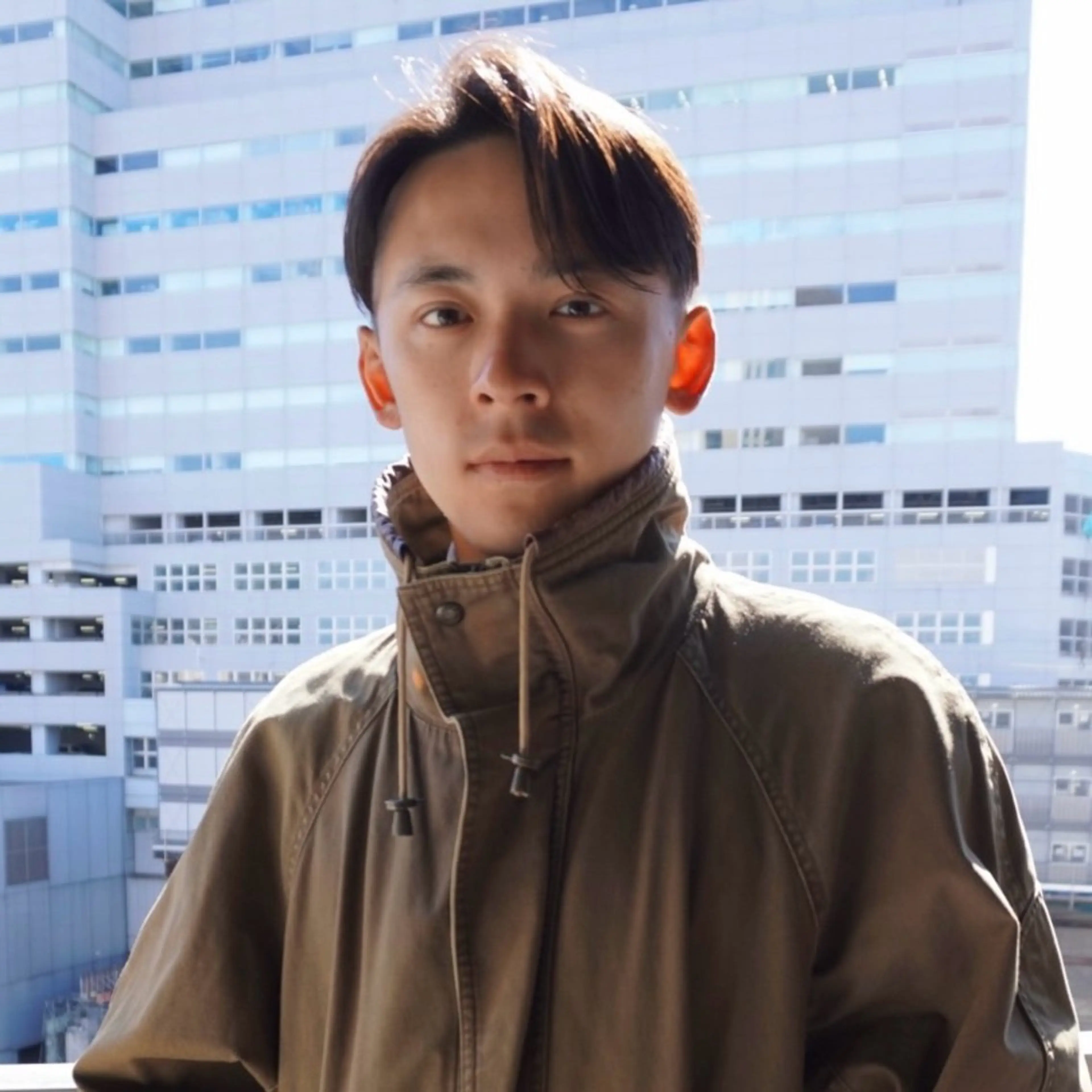 メンズ カット パーマ RIKU/毛流れ ヘア×眉ワックスのヘアスタイル