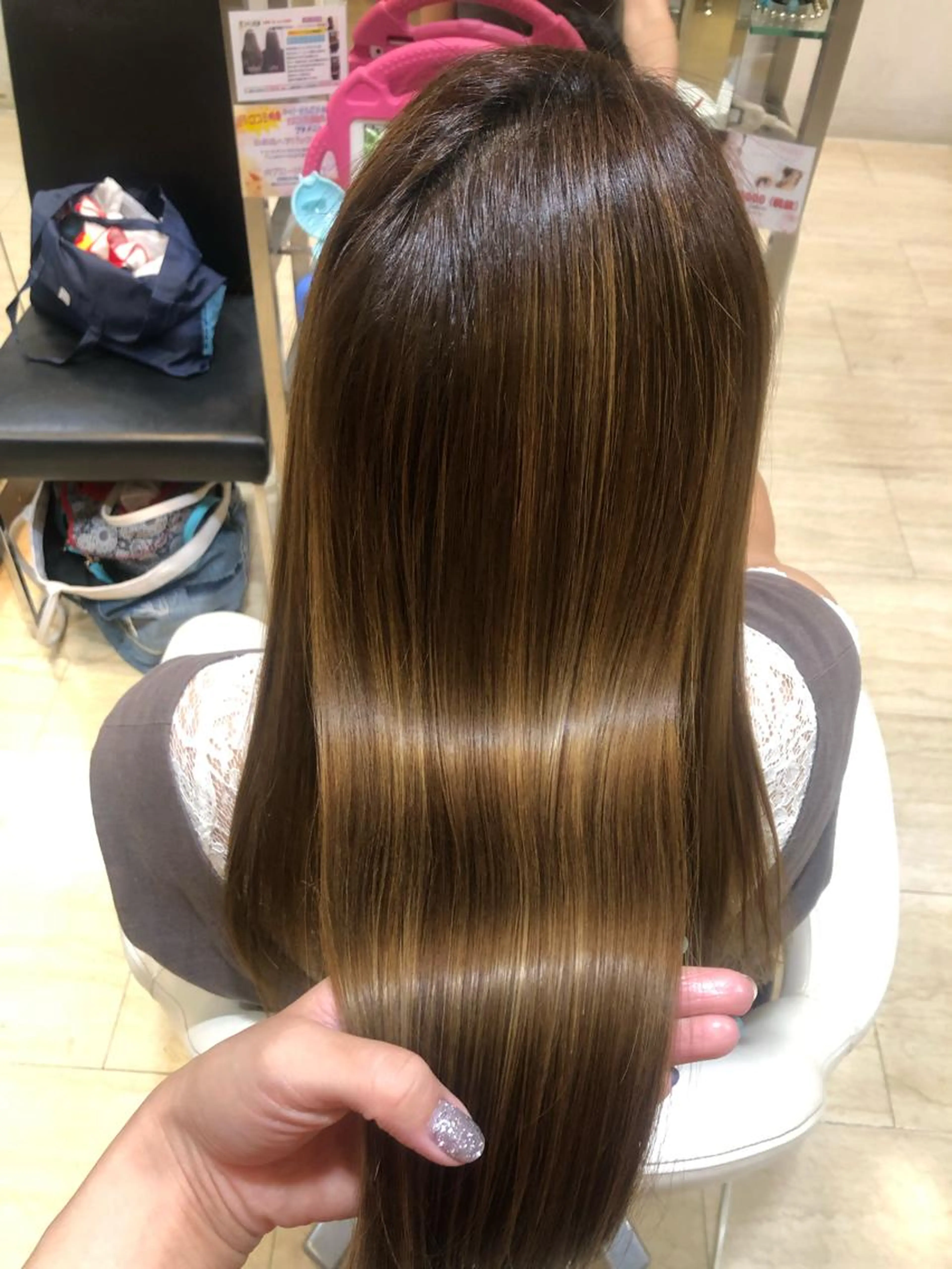 《顔まりのうねりが気になる方へ🙌》前髪ストレート✨の写真