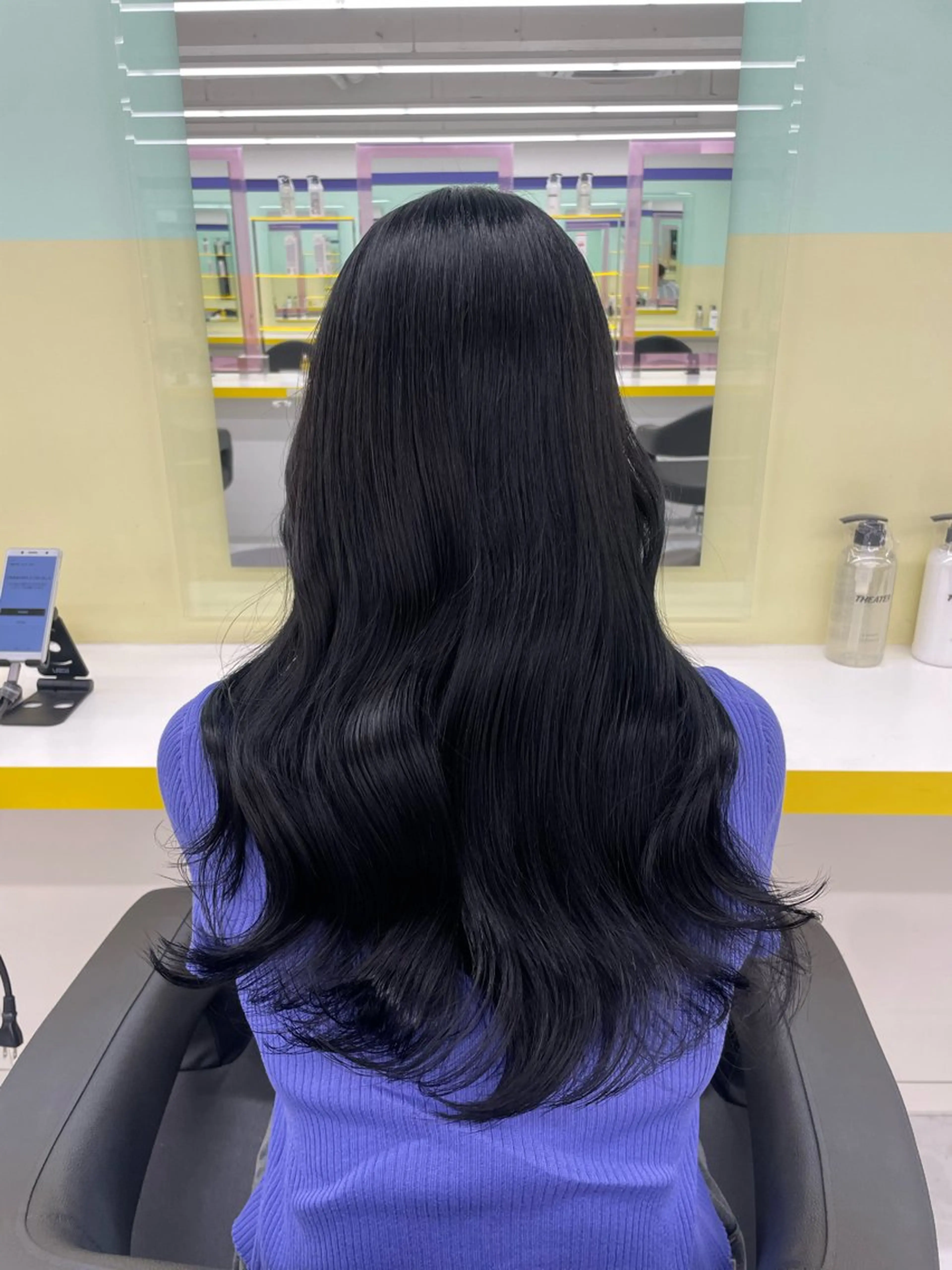 ロング カラー ヘアカラー トリートメント ヘッドスパ ヘアセット 🦋色落ち綺麗カラー メンズYUZU🦋‪のヘアスタイル