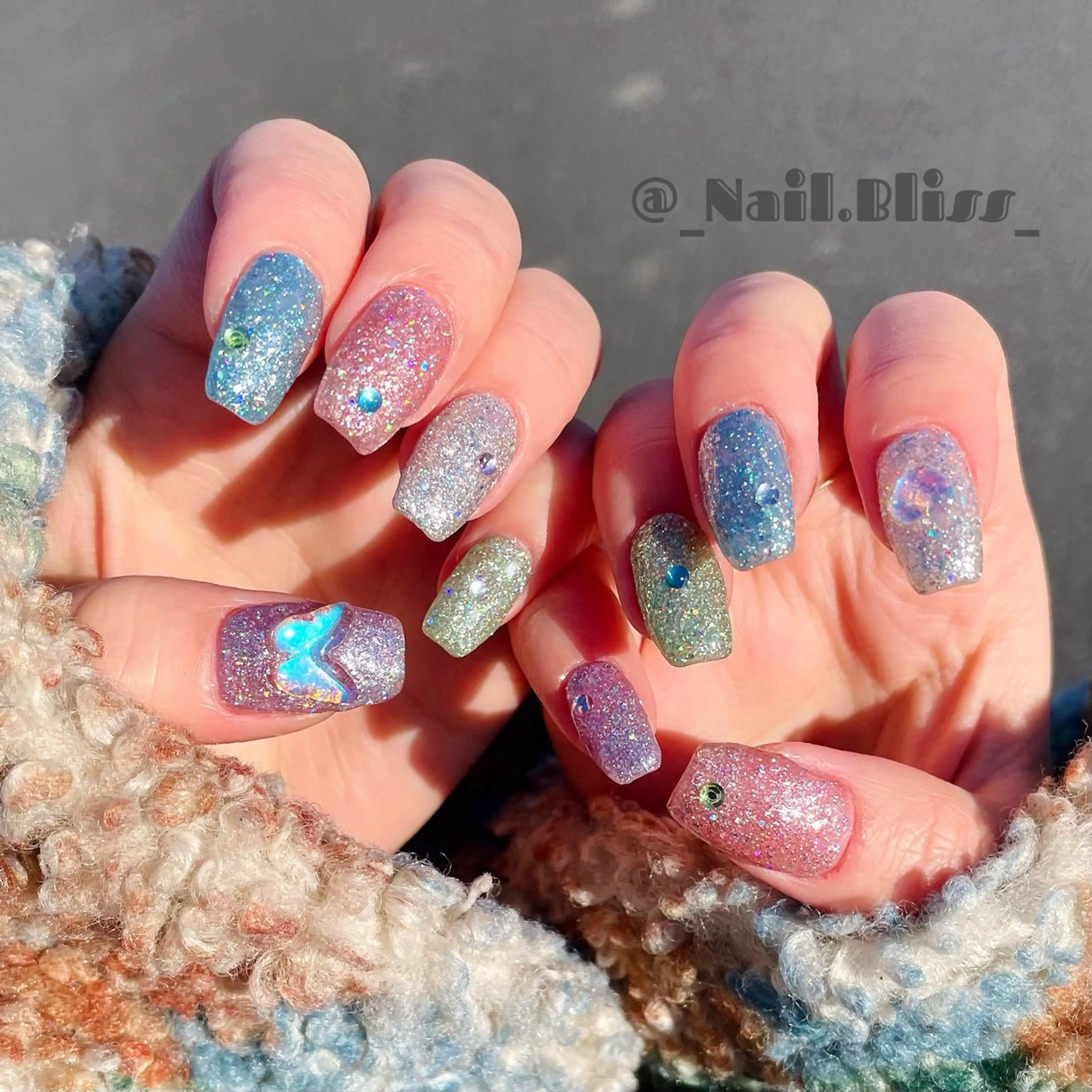 ネイル ラメ(グリッター) ハンドネイル NAIL BLISSのネイルデザイン