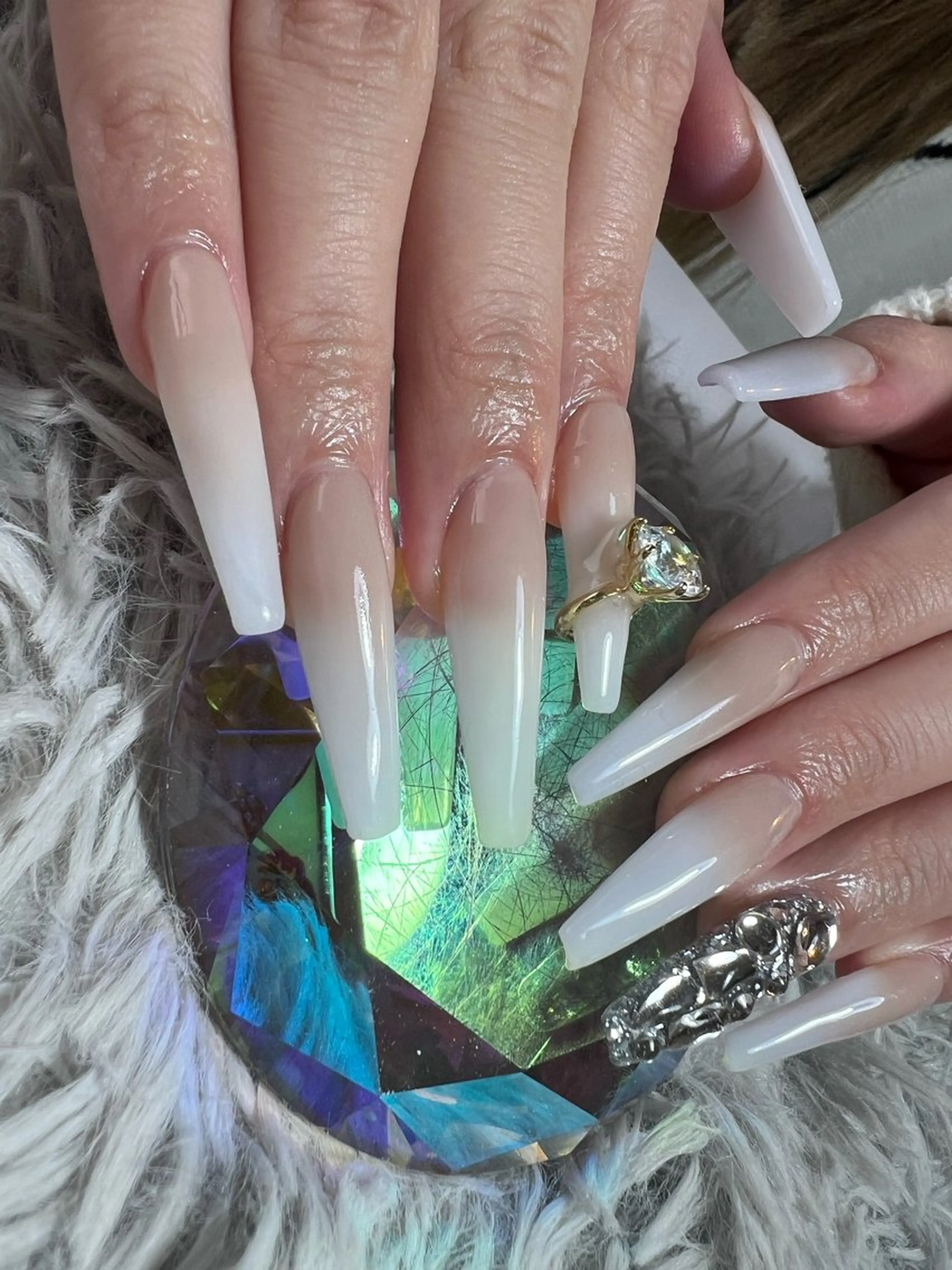 ネイル スカルプネイル ハンドネイル シェヌネイル JURAのネイルデザイン