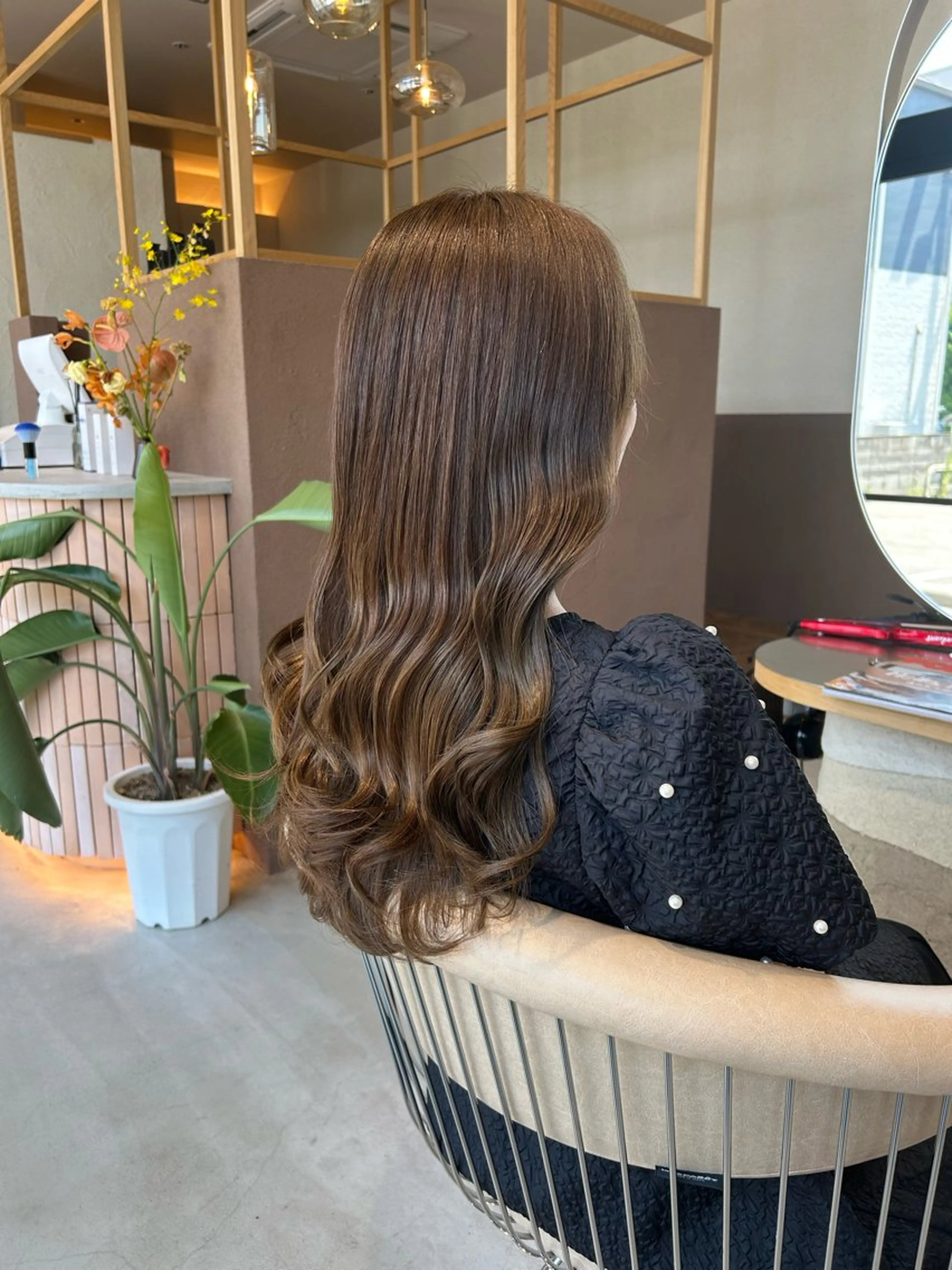 ロング カット ヘアカラー トリートメント 平田 悠馬のヘアスタイル