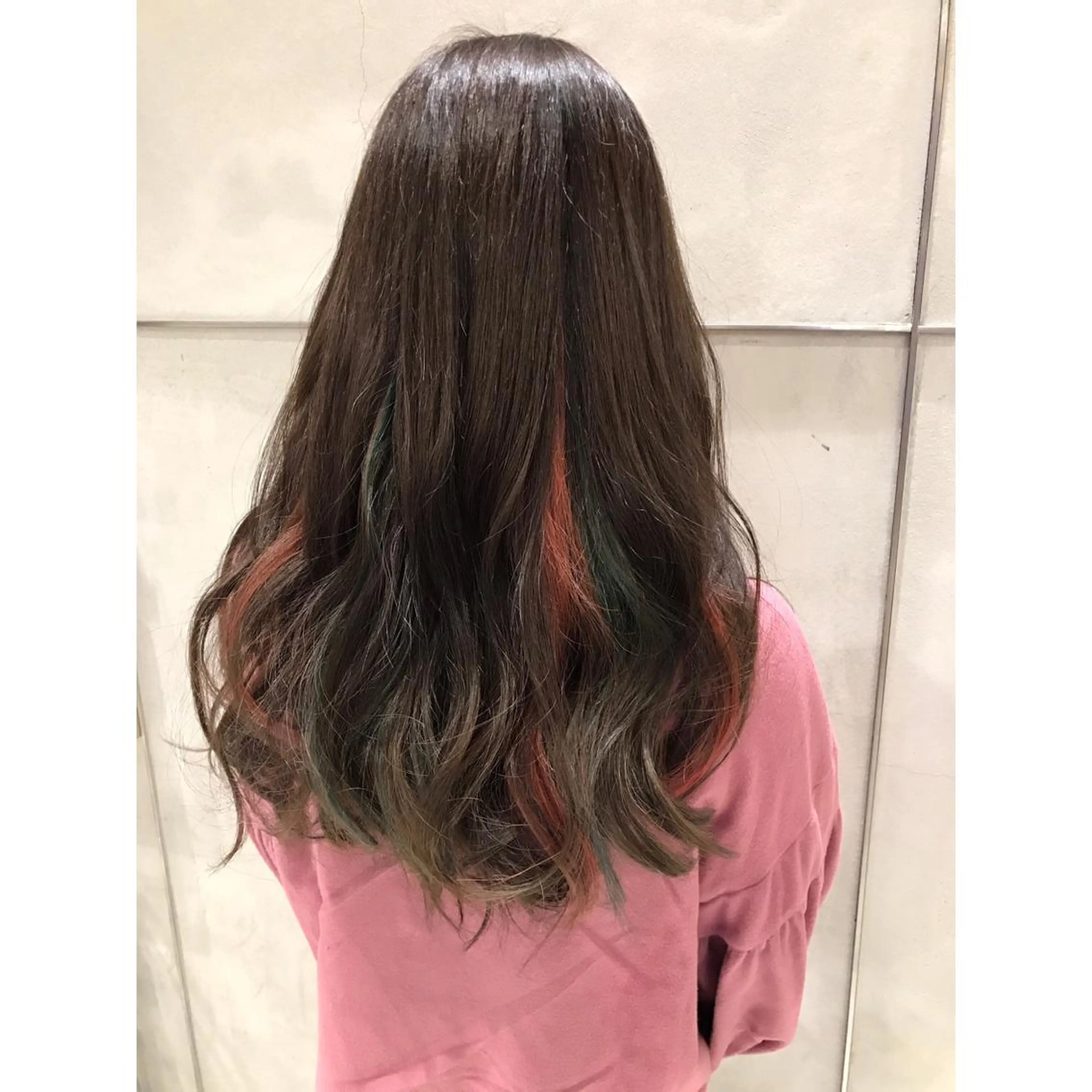 ロング カラー ヘアカラー 片山千晴✨ツヤ髪カラ ー✨顔まわりカット✨のヘアスタイル