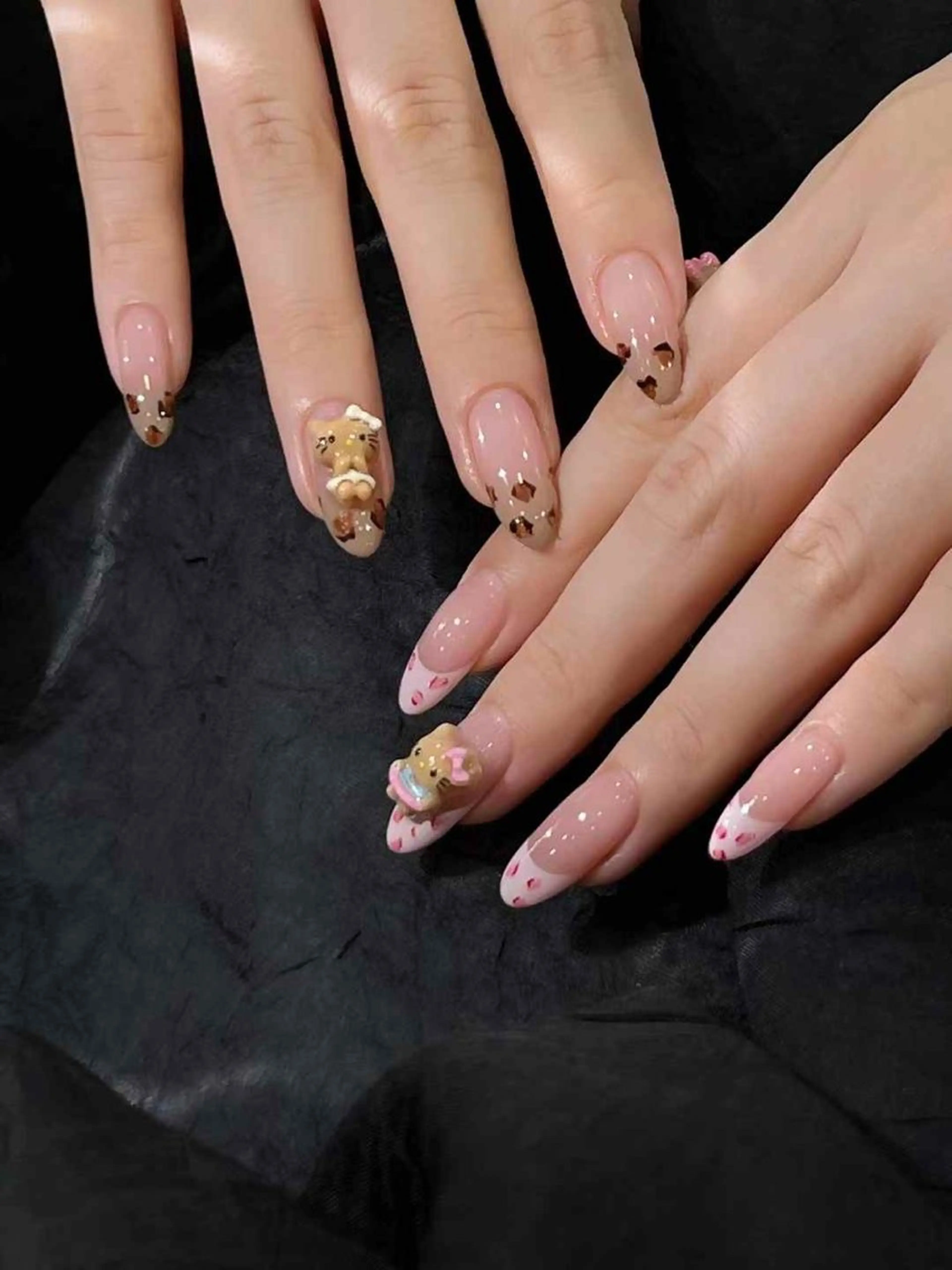 ミディアム めぐみのネイルサロン スタッフ練習のネイルデザイン