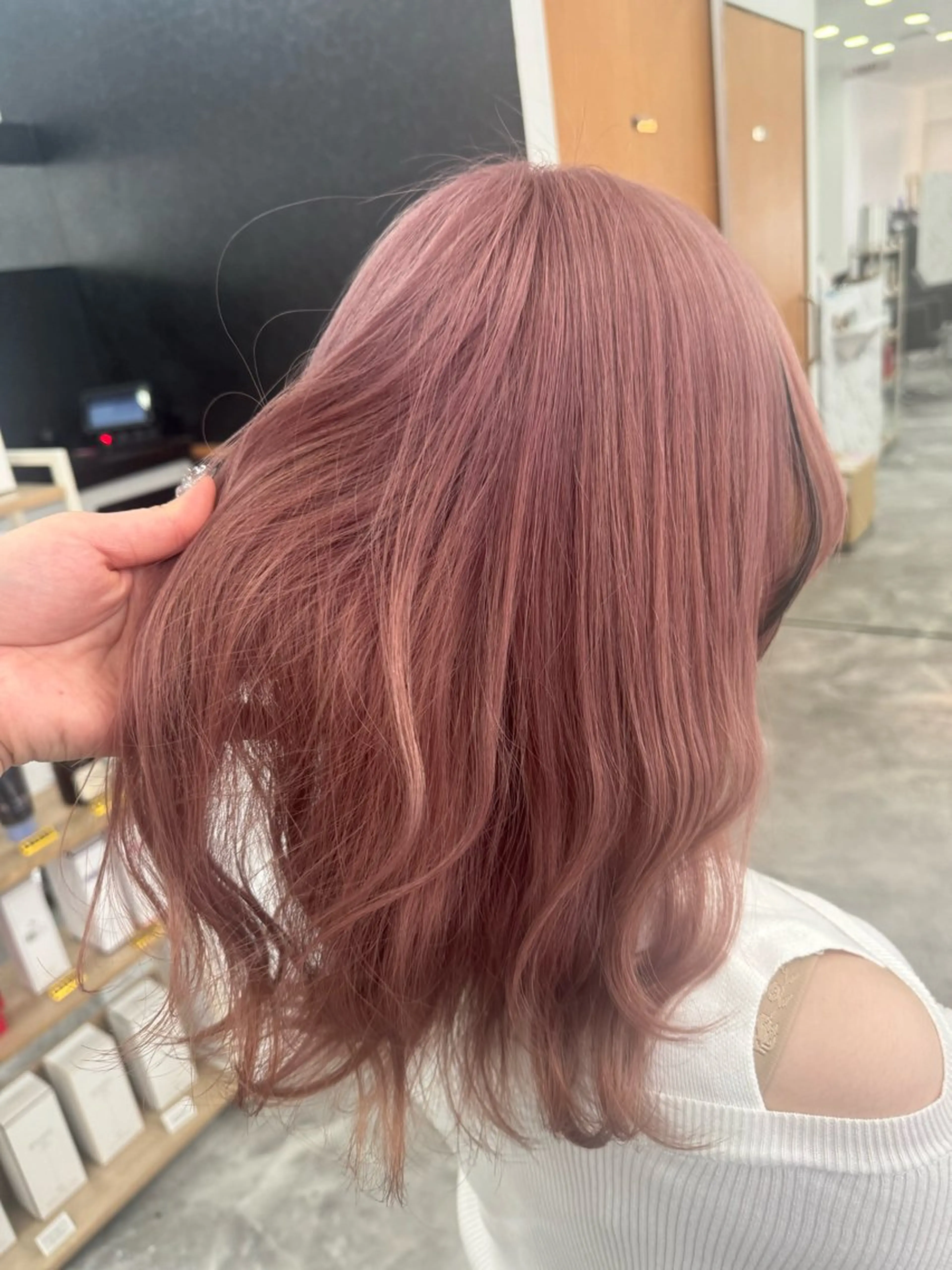 ミディアム ヘアカラー デザインカラー/ ジュンナのヘアスタイル