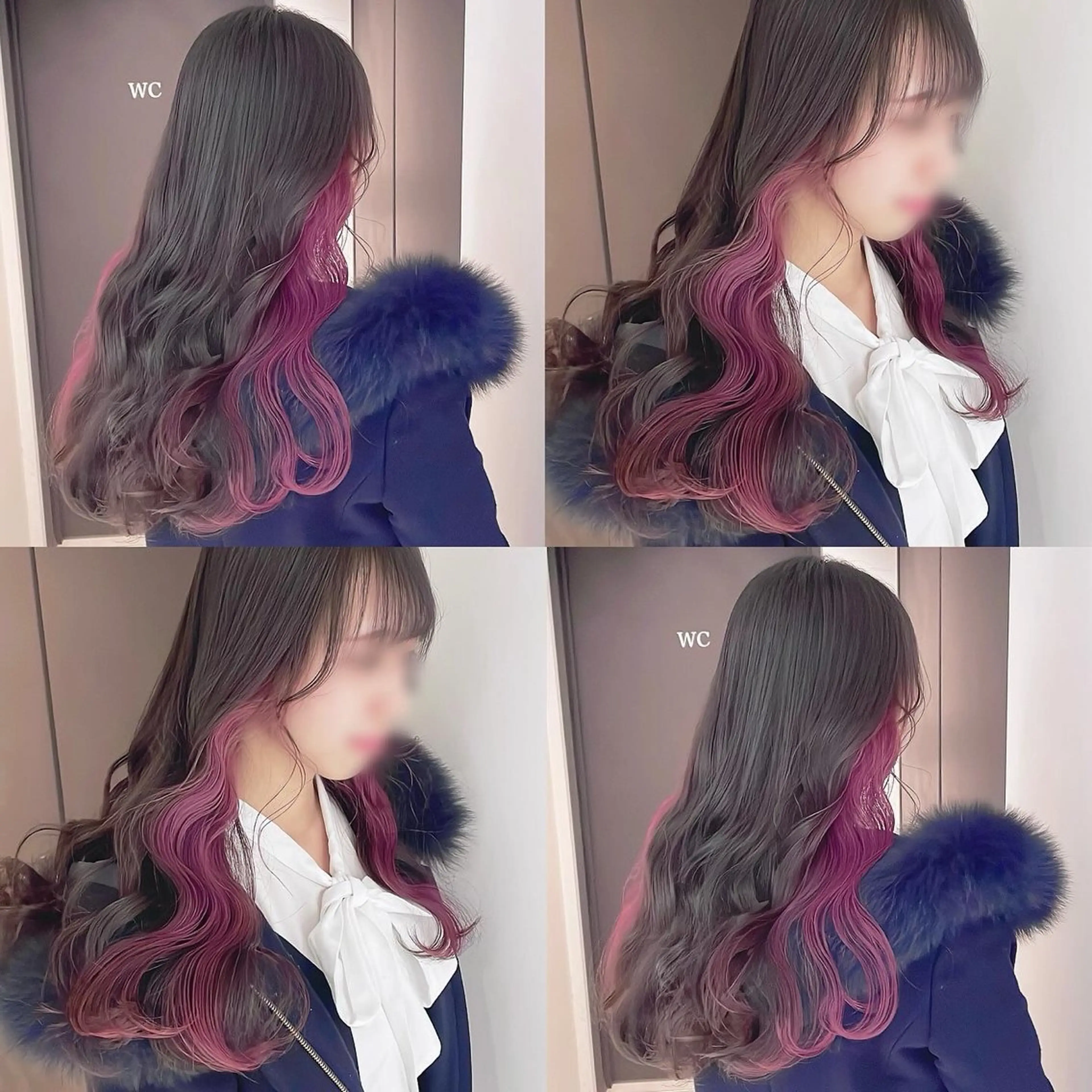 カラー ヘアカラー トリートメント 渋谷:インナーカラー ／🍒エリカ🍒のヘアスタイル