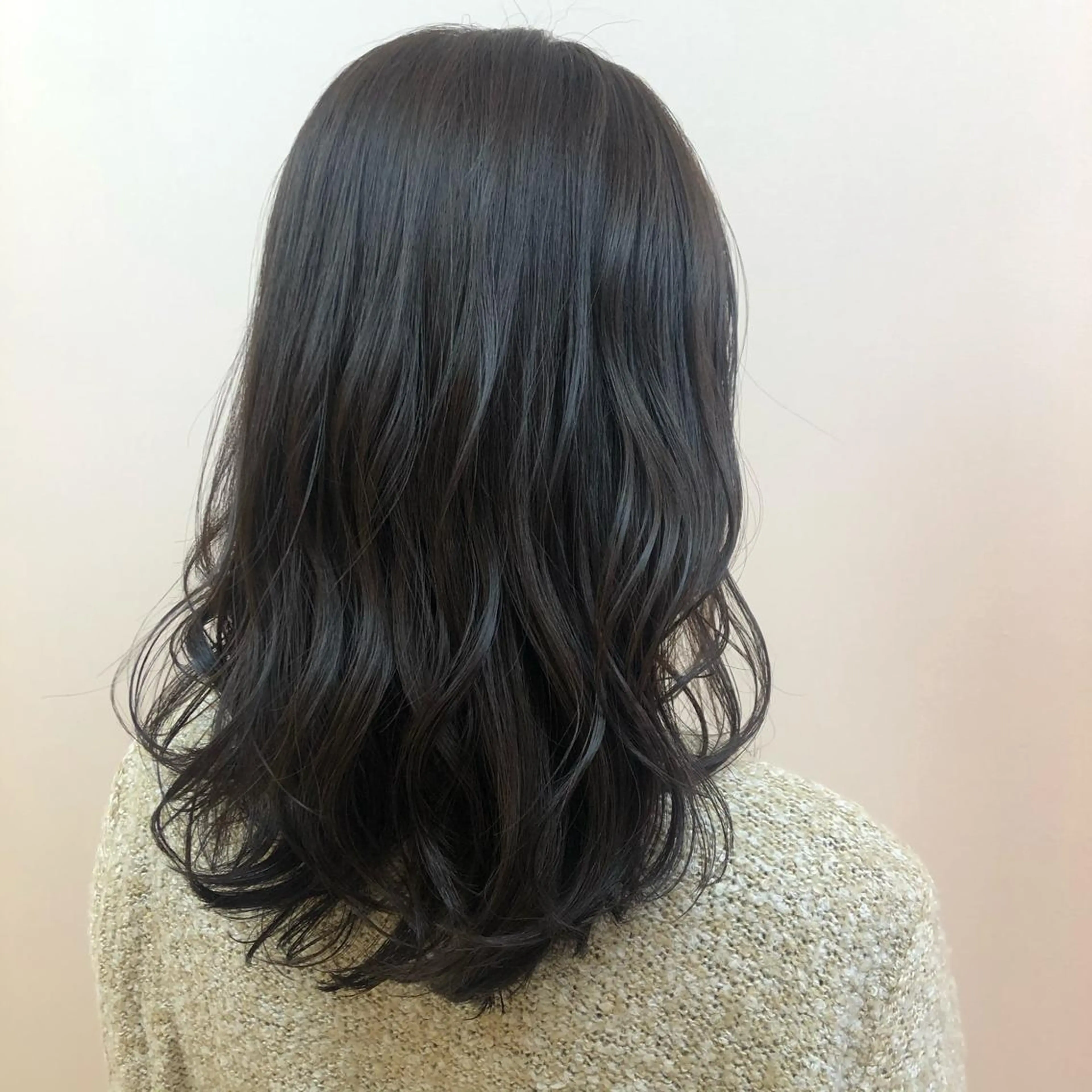 ロング カラー 小顔レイヤー/ ベージュ🤍Rieのヘアスタイル