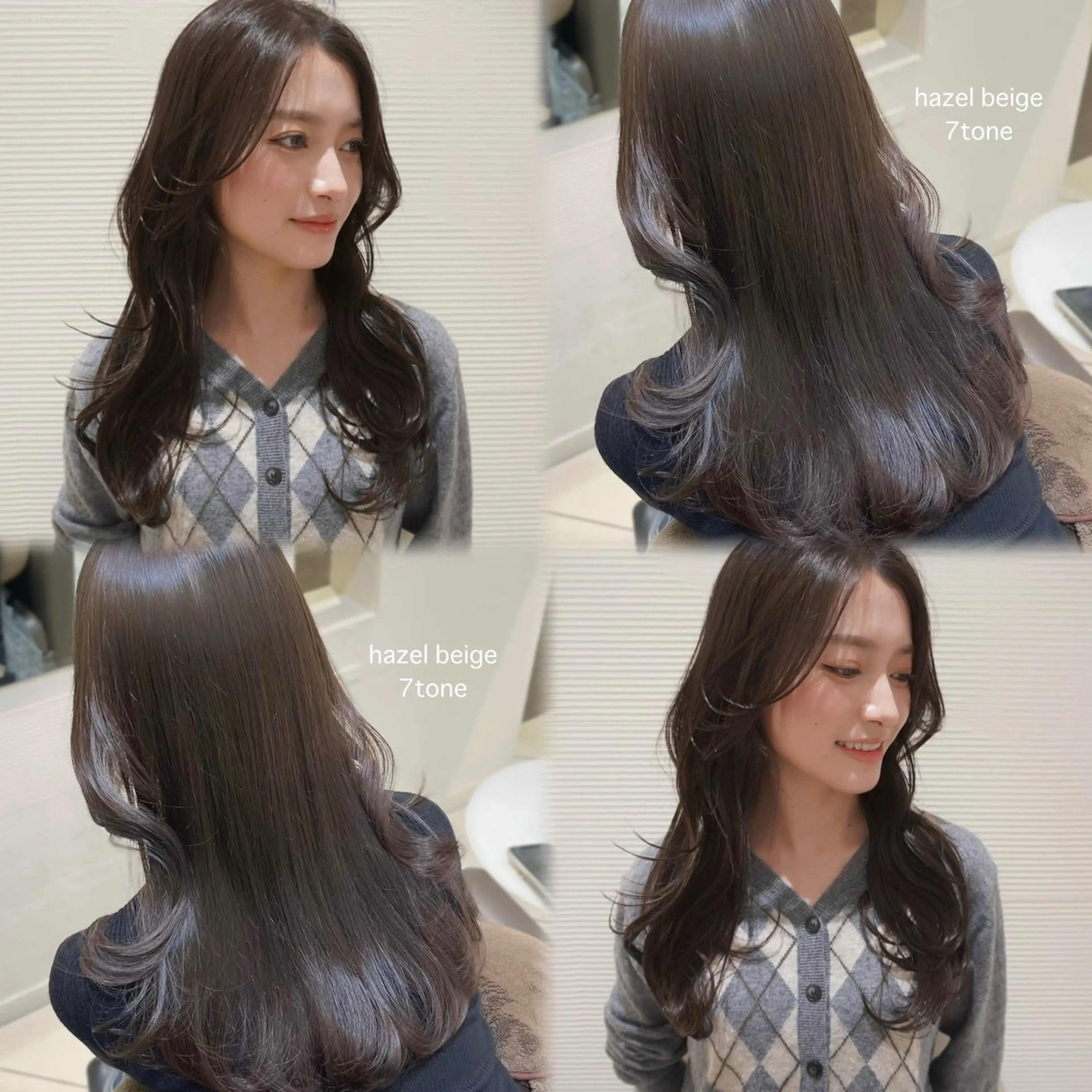 ロング 透明感カラー/レイヤ ー/縮毛/暗髪/銀座のヘアスタイル