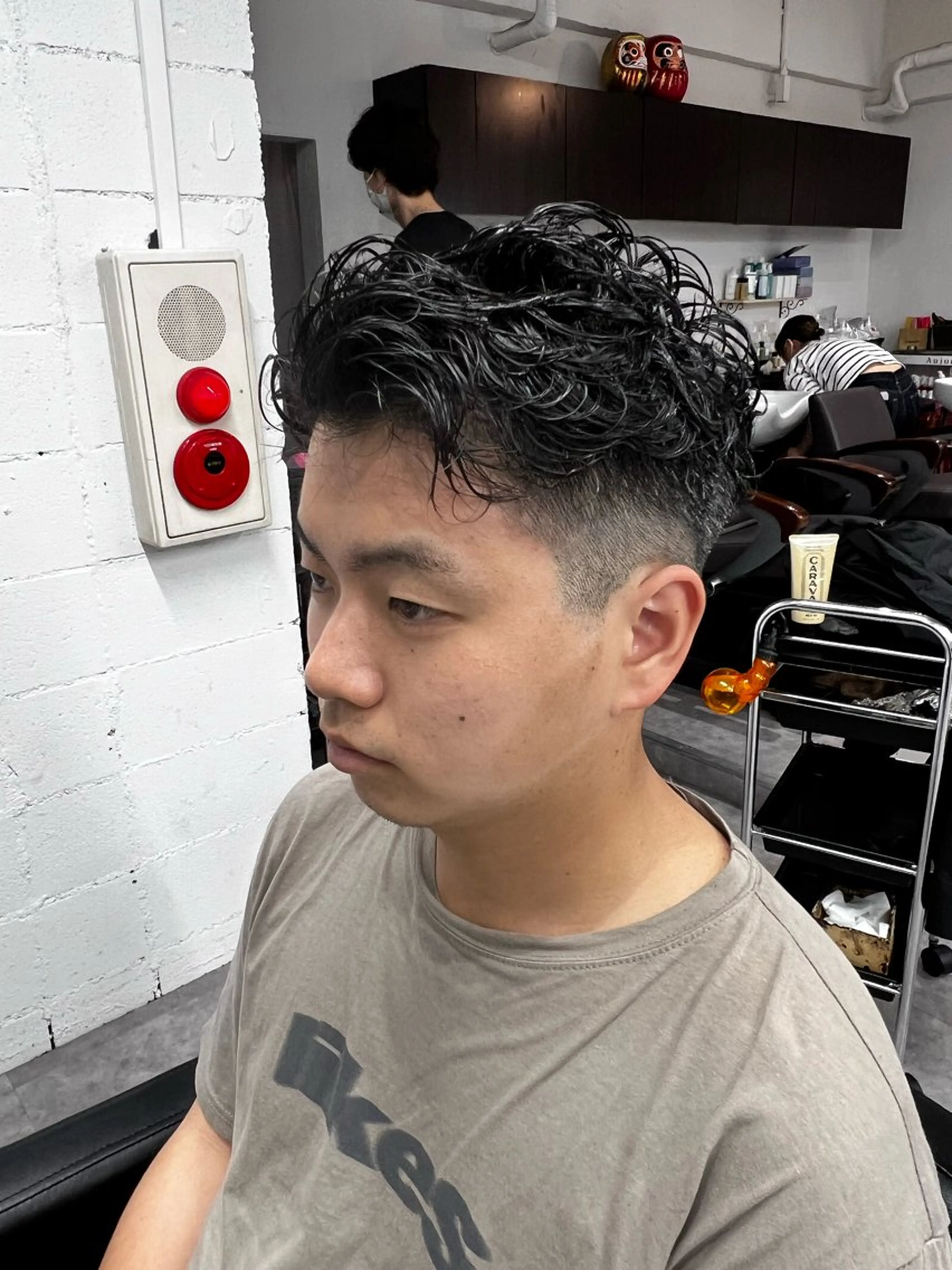 パーマ メンズ 笹江 瑞穂のヘアスタイル