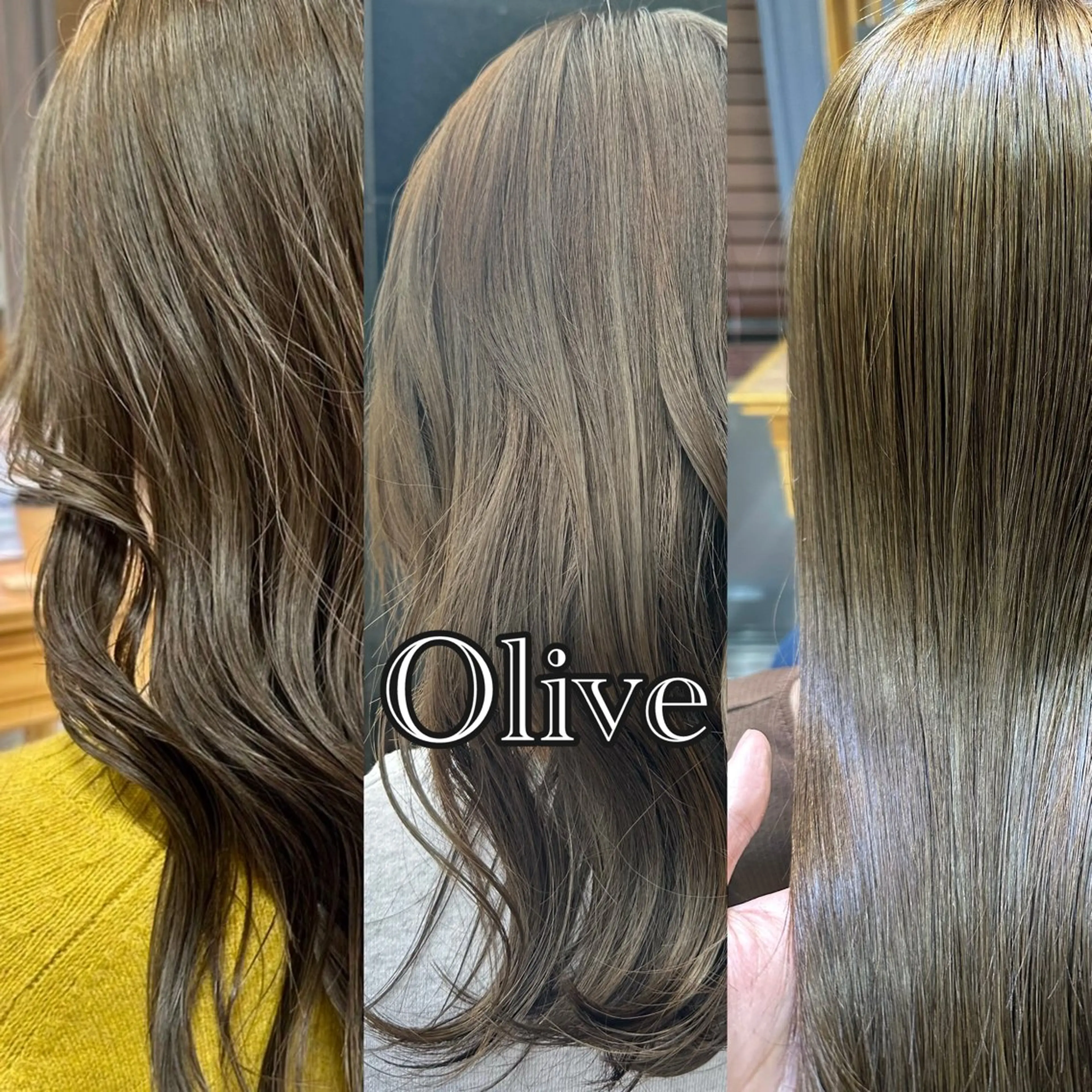 カラー ブリーチ ダブルカラー ブリーチなしカラー オリーブカラー 和田 直也のヘアスタイル